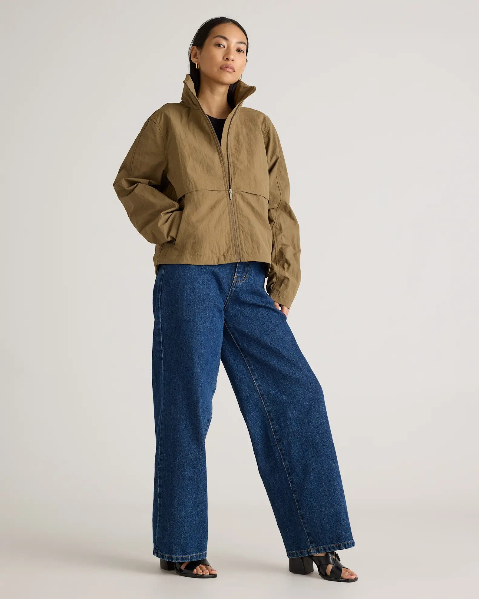 Water Repellent Windbreaker Jacket in Praline | Quince