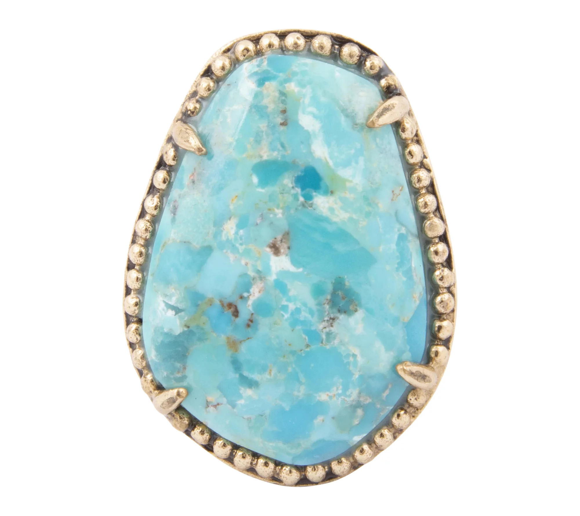 Barse Artisan Crafted Refined Turquoise Statement Ring | QVC