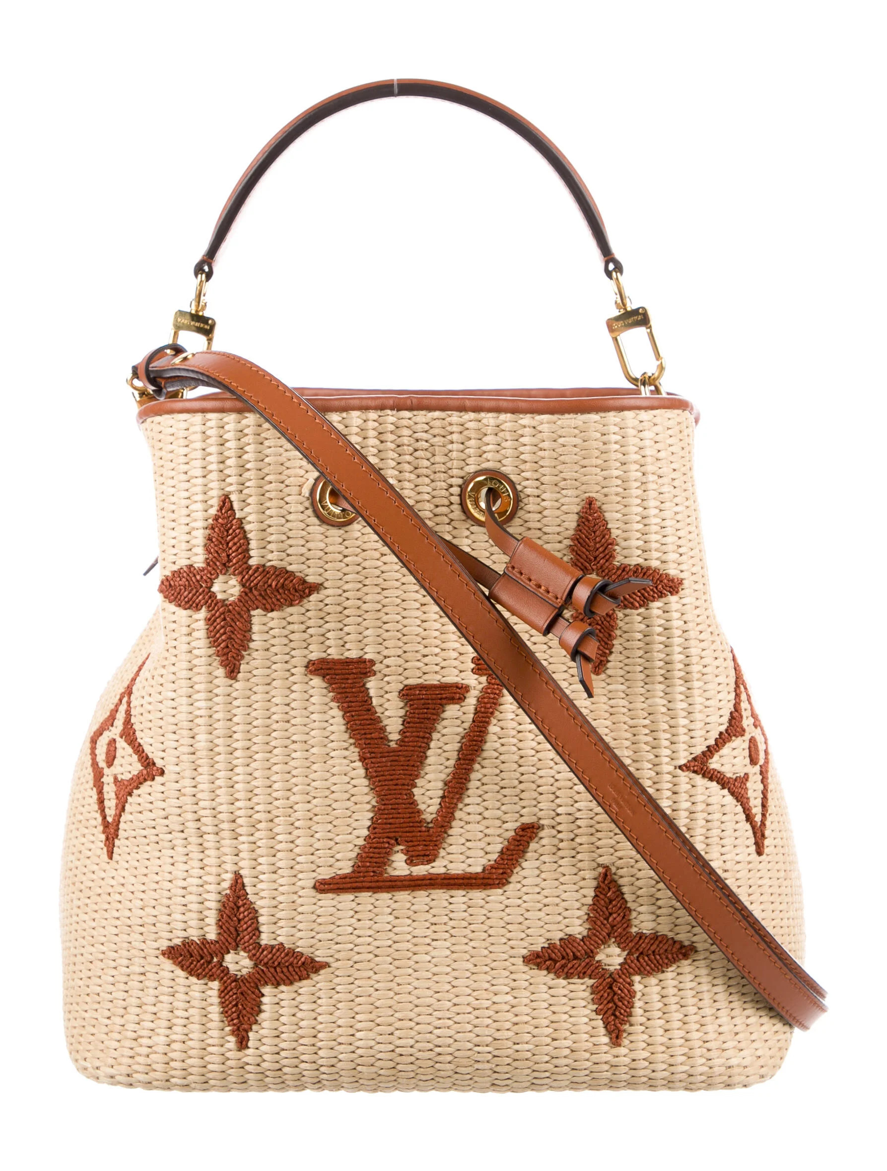 2021 Monogram Raffia Neonoe MM | The RealReal