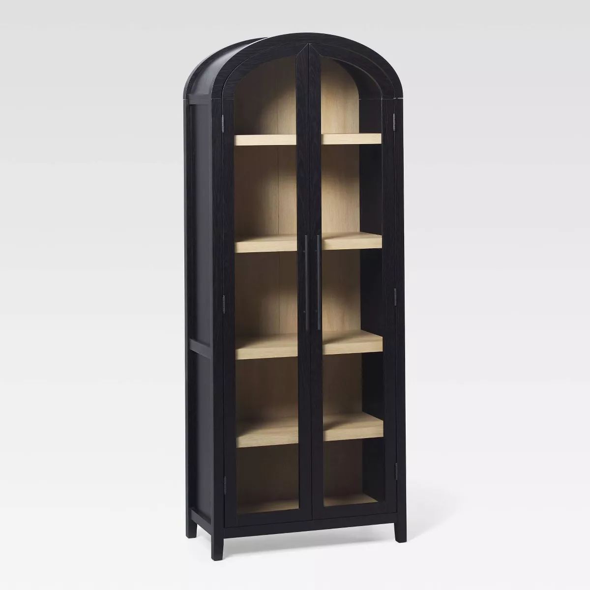 Saracina Home 76" 5 Shelf Arched Bookcase Cabinet | Target