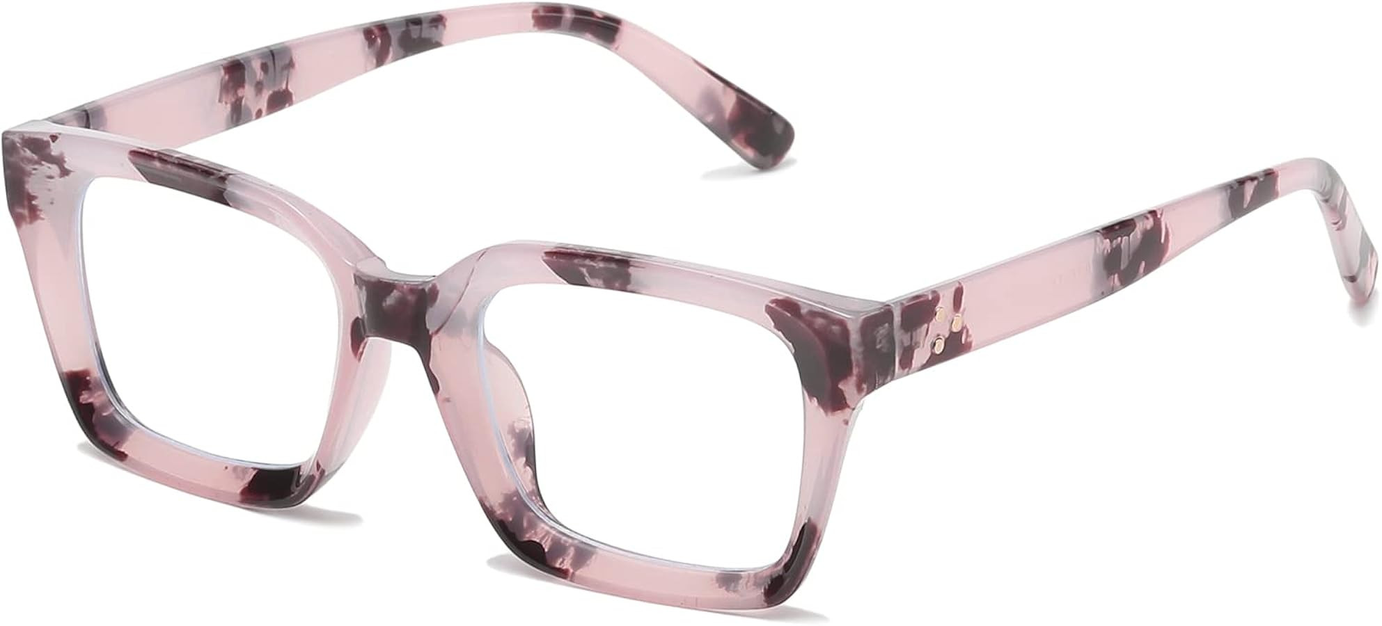 EYLRIM Classic Thick Square Frame Clear Lens Glasses for Women Men Non Prescription Eyeglasses | Amazon (US)