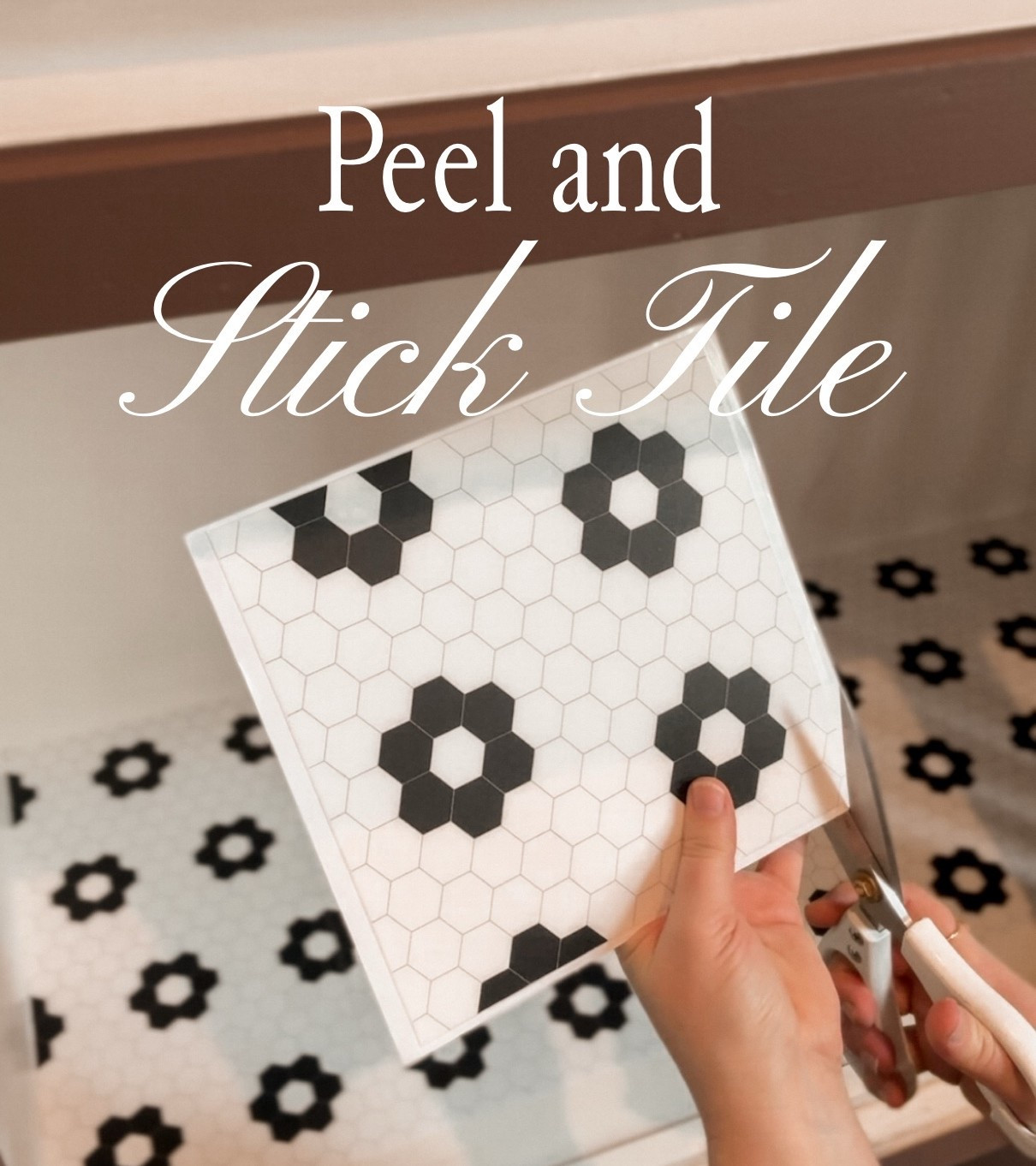 the easiest and most affordable way to DIY a space with peel and stick tile! 😍

#LTKhome