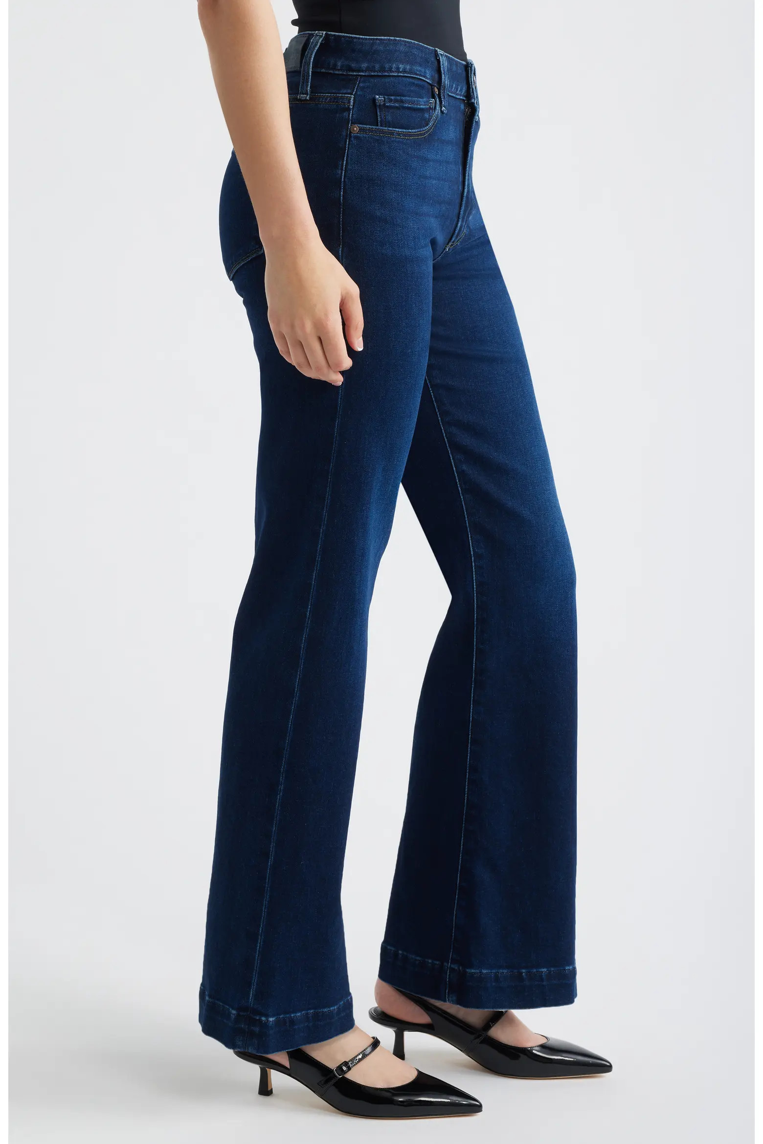 PAIGE Leenah High Waist Wide Leg Jeans (Women) | Nordstrom | Nordstrom