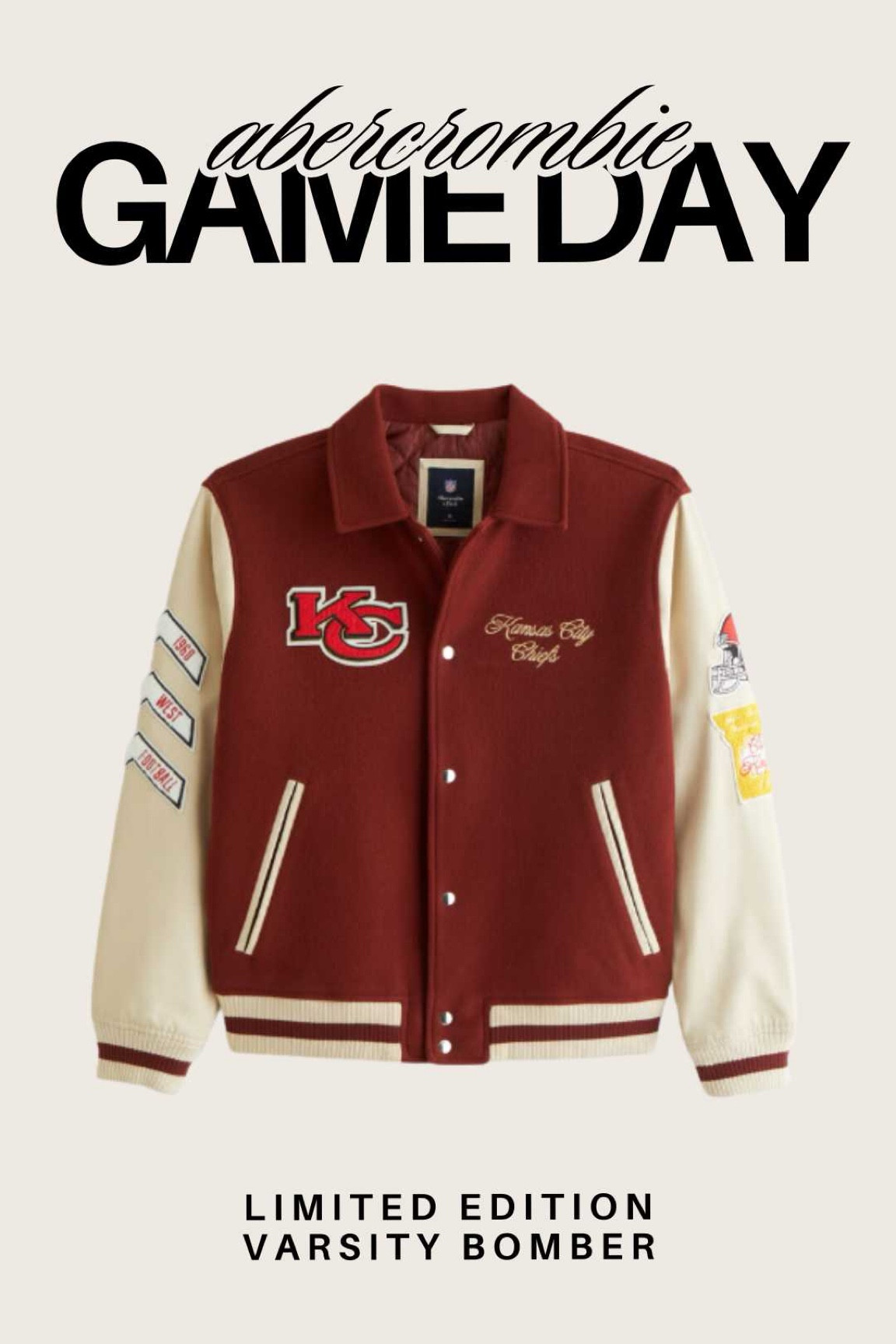 Chiefs bomber jacket. NFL. Kansas City chiefs. Abercrombie. Fan gear. GAMEDAY outfit. Red Friday. Football. Men’s. Fall outfit. Red outfit. Tailgate. Casual chic. Mom outfit.    #ltkmidsize #ltkactive

#LTKSummerSales  #ltkstyletip #ltkfindsunder100

#LTKFallSale #LTKMens #LTKSaleAlert