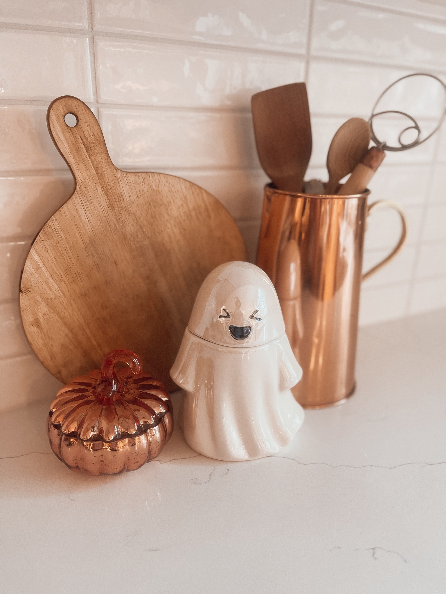 Walmart halloween decor, walmart fall home decorations, walmart finds 2024, ghost cookie jar, halloween decorating, kitchen counter decor 

#LTKSeasonal #LTKhome #LTKfindsunder50