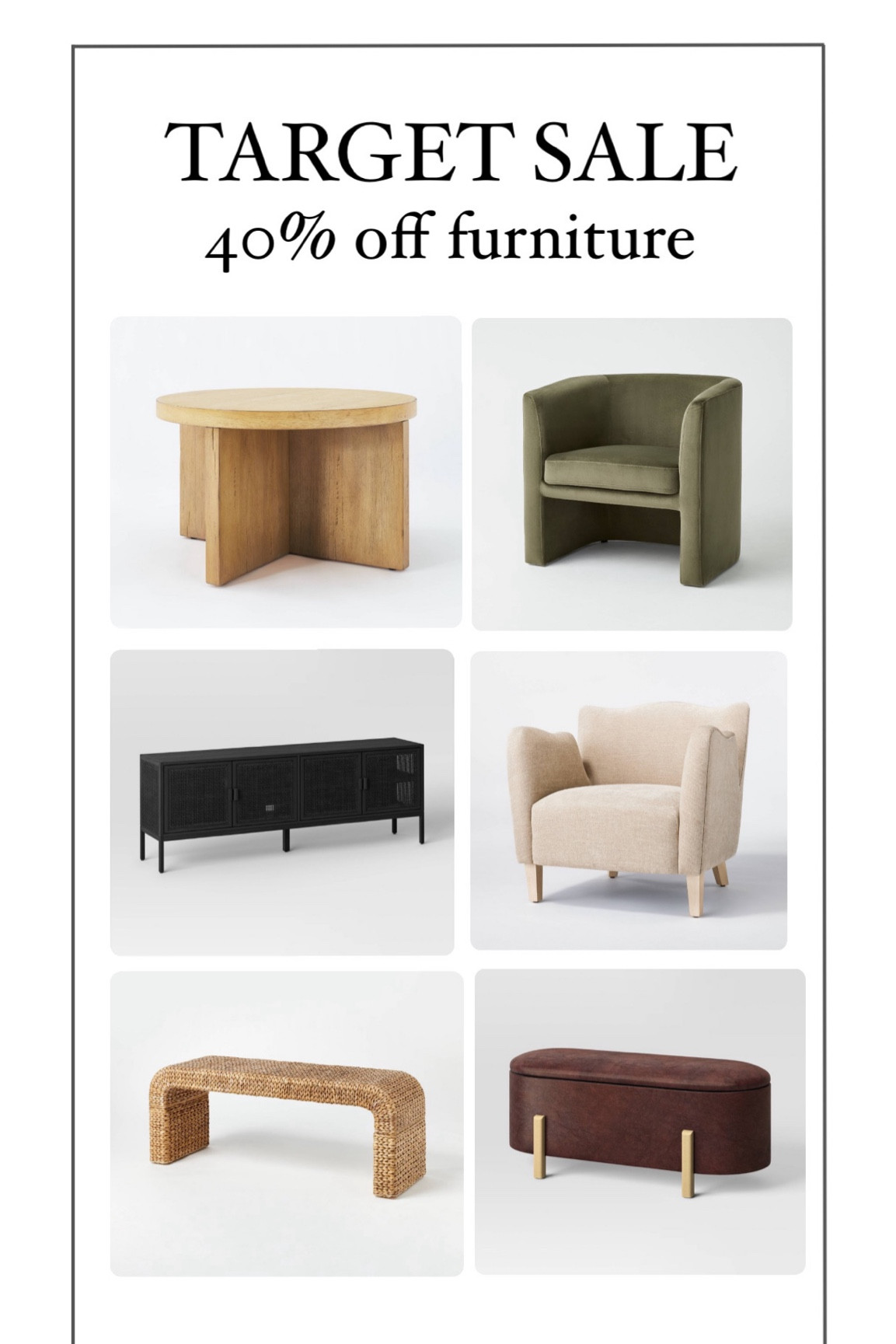Target is having a major sale on their bedding and indoor furniture. Everything is up to 40% off. 

#LTKStyleTip #LTKSaleAlert #LTKHome