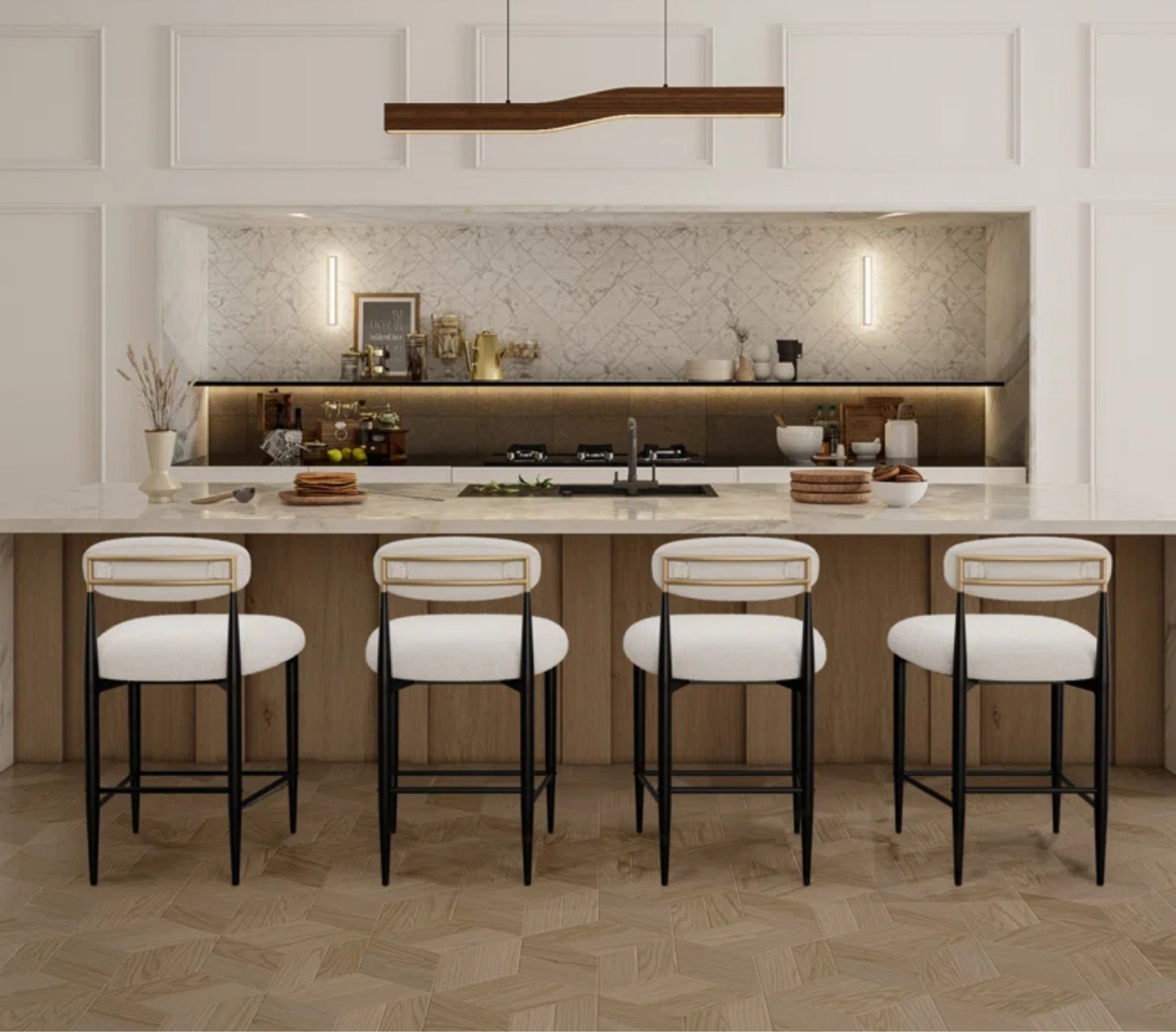 Boucle Upholstered 25.8'' Counter Stool

#LTKHome #LTKStyleTip