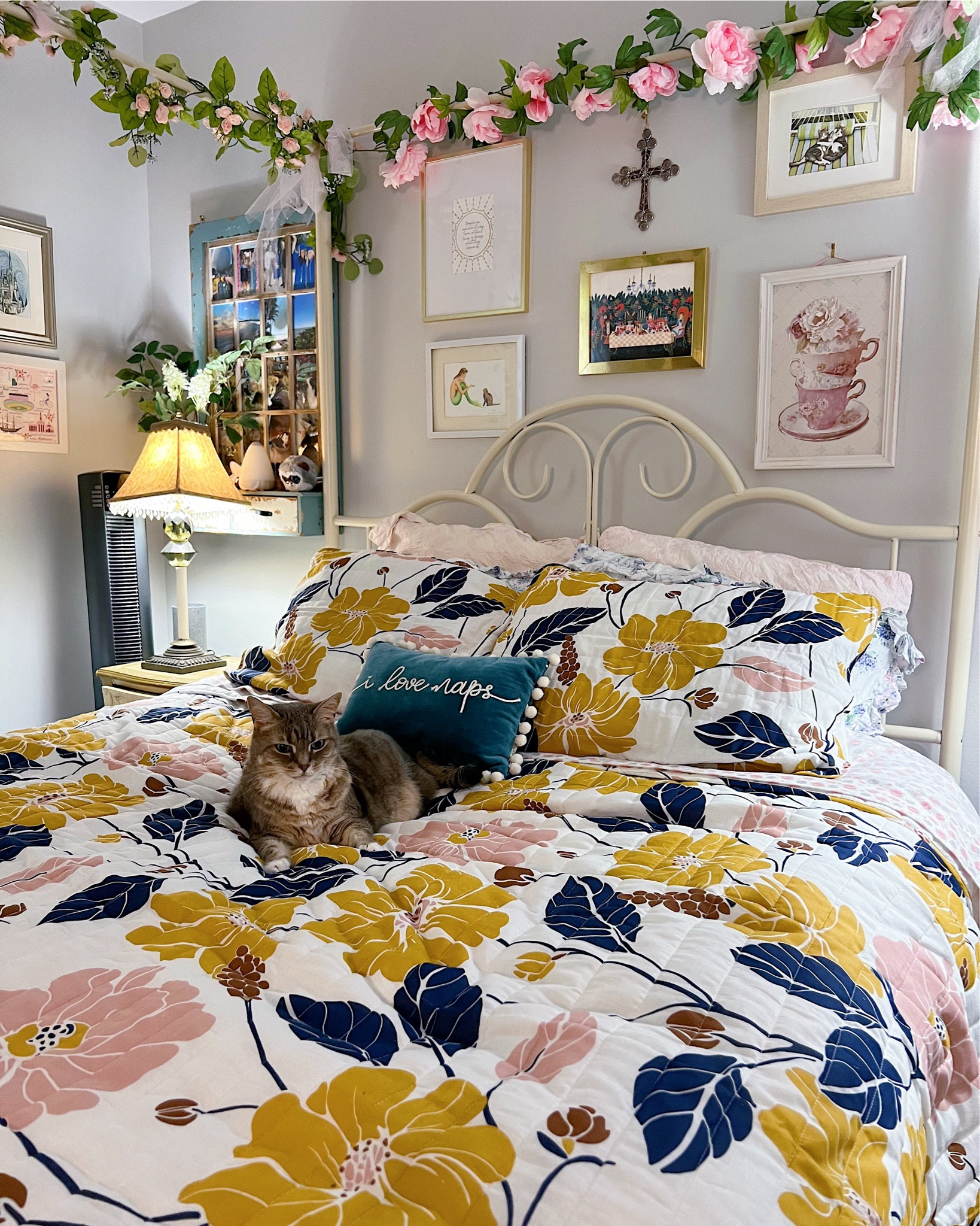 This Pop Art Floral Cotton Quilt Set from @lushdecorhome is so vibrant and unique! I love how it freshens up my space! And the cats love it too! 😸 It’s thick yet breathable, so it’s really comfortable. If you’re looking to freshen up your home, you can save 25% off at LushDecor.com with the code POPART through 8/31! #ad #LushDecorHome 

Primary bedroom, bedroom decor, bedding, guest bedroom, girls bedroom, floral quilt, floral bedding, affordable bedding 

#LTKSaleAlert #LTKHome #LTKSeasonal