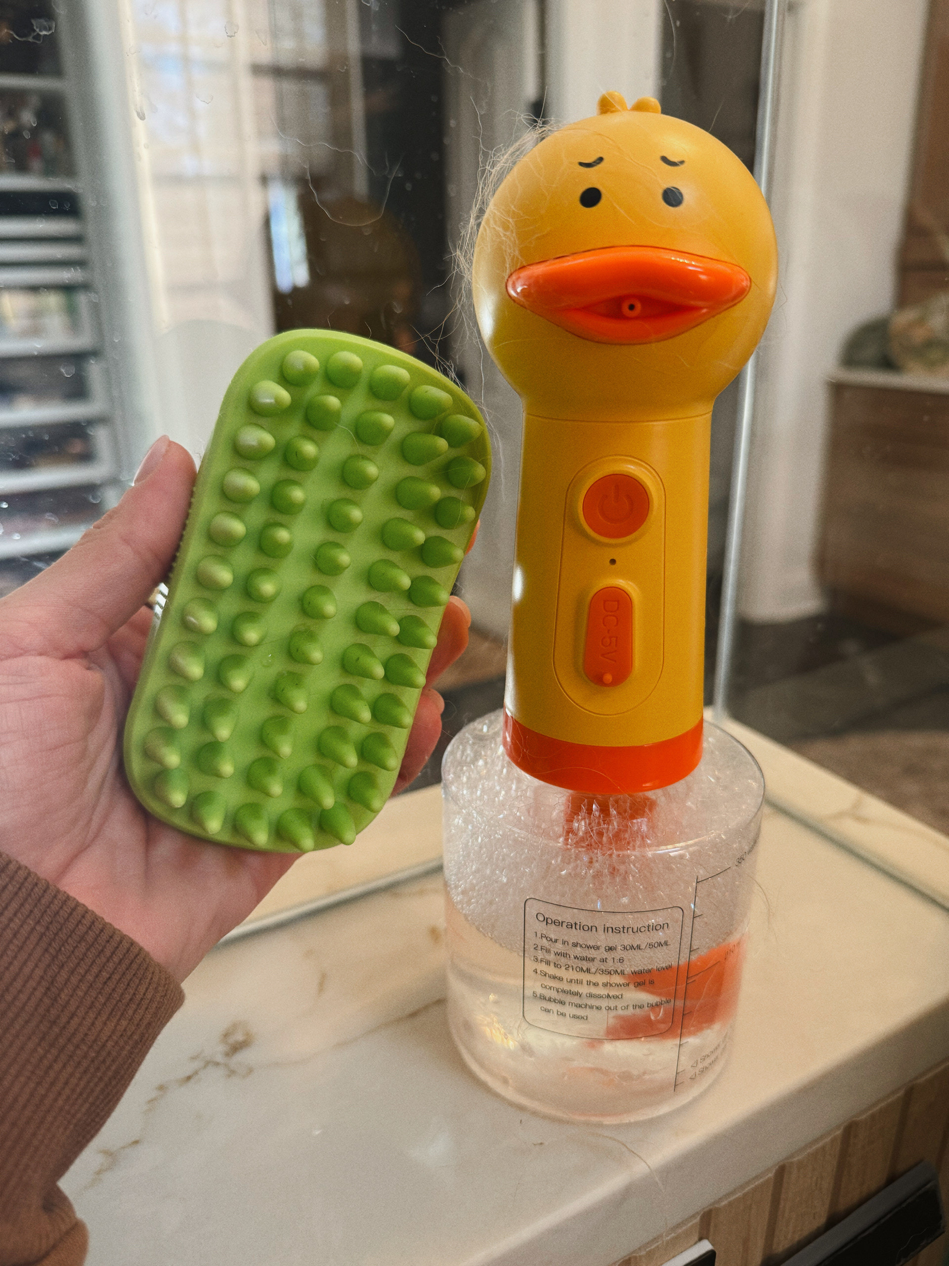 Dog wash day essentials I love from Amazon 🐾🧼🫧 this rechargeable continuous soap sorayer was LIFE CHANGING for getting soap on them throughout the bath! And this brush helps to scrub 🤣 anything to make it easier!

Amazon finds / golden retriever / dog mom / bath day / Holley Gabrielle / pet

#LTKFamily #LTKFindsUnder50