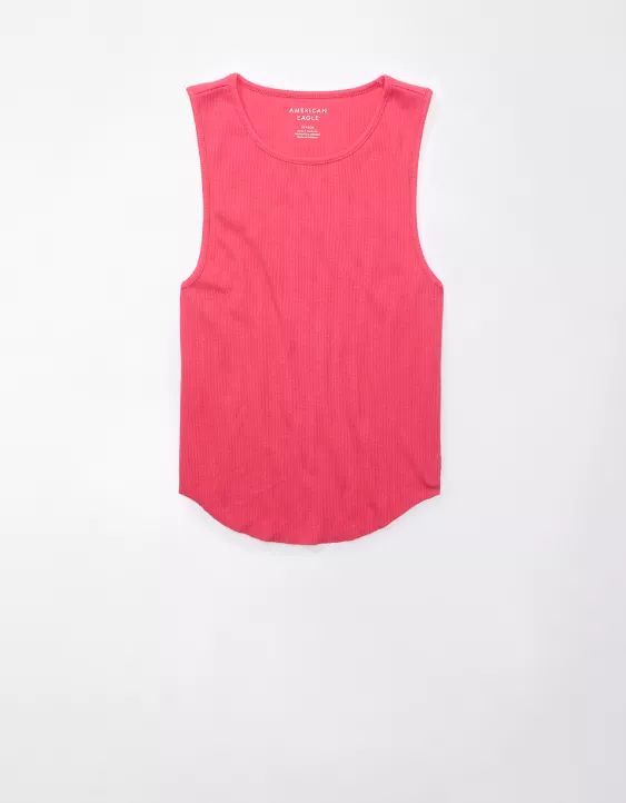 AE High Neck Daily Fave Tank Top | American Eagle Outfitters (US & CA)