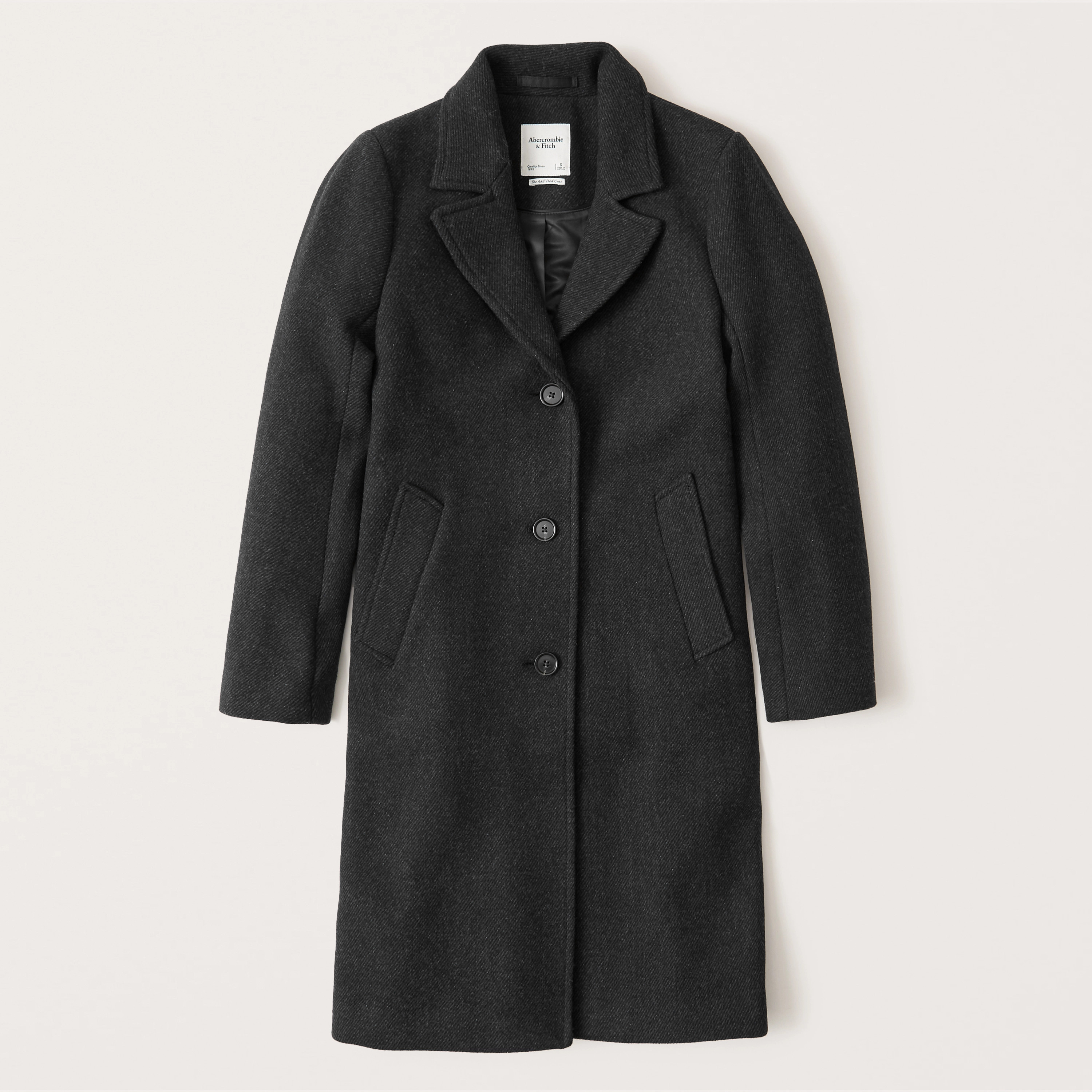 Wool-Blend Dad Coat | Abercrombie & Fitch (US)