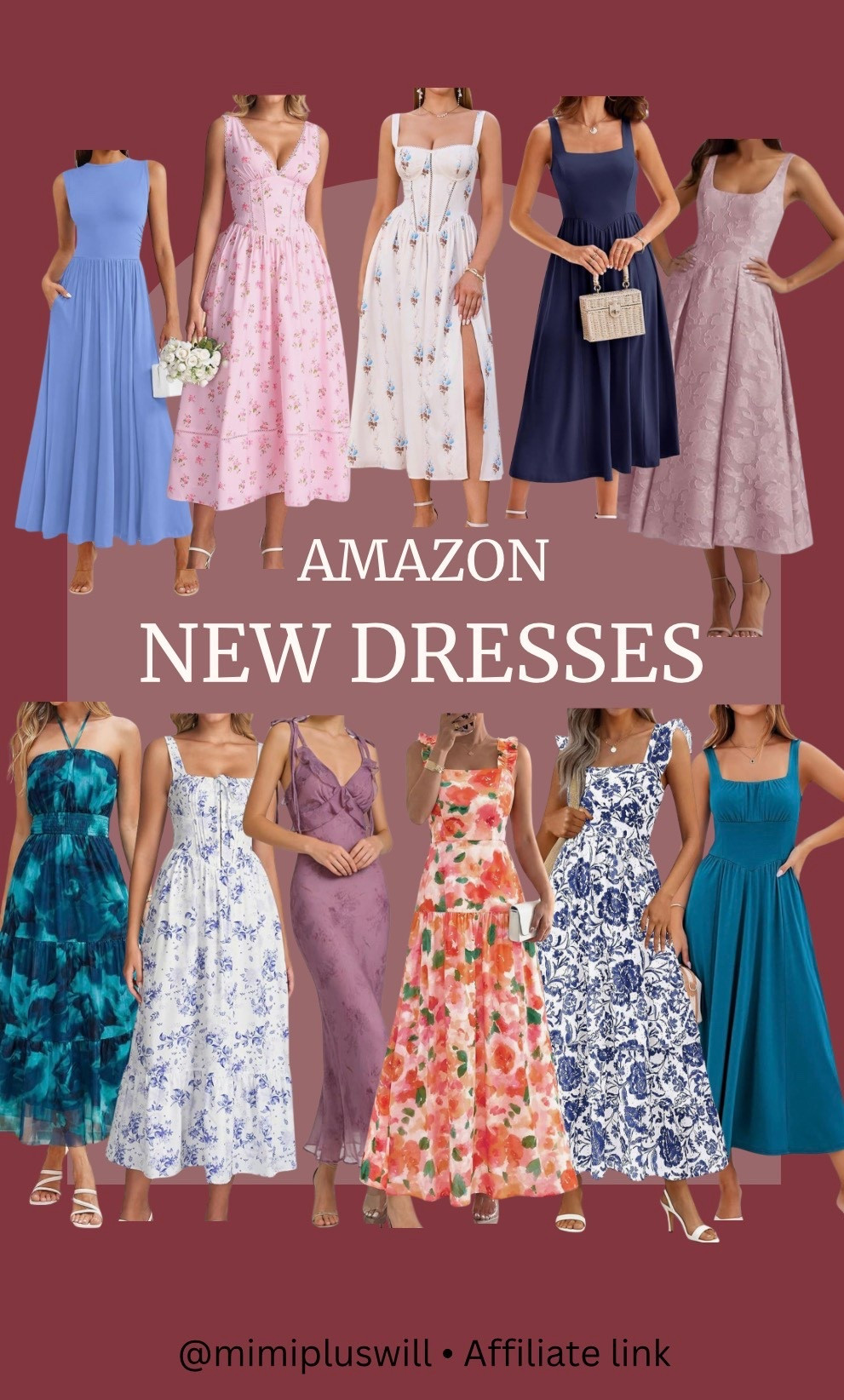 New Amazon dresses!

Spring dress | wedding guest dress | petite dress | beach outfit | beach dress | date night
Follow @mimipluswill for more!  

#LTKPetite #LTKWedding #LTKValentine