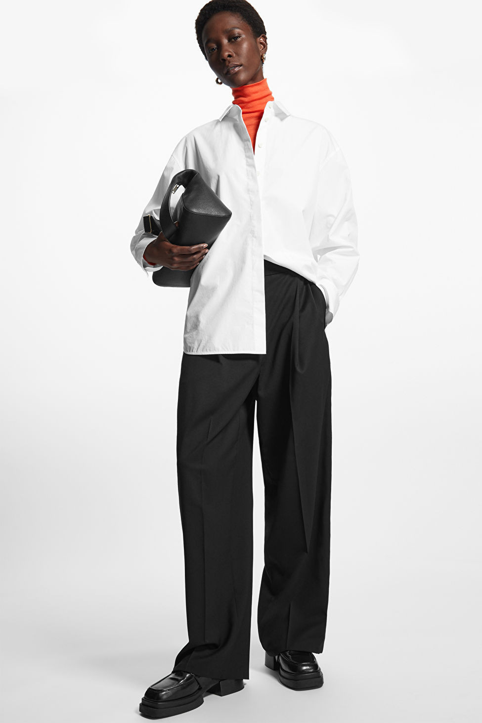 HIGH-WAISTED STRAIGHT-LEG PANTS | COS (US)