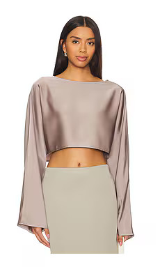 ALL THE WAYS Alessa Top in Gray from Revolve.com | Revolve Clothing (Global)