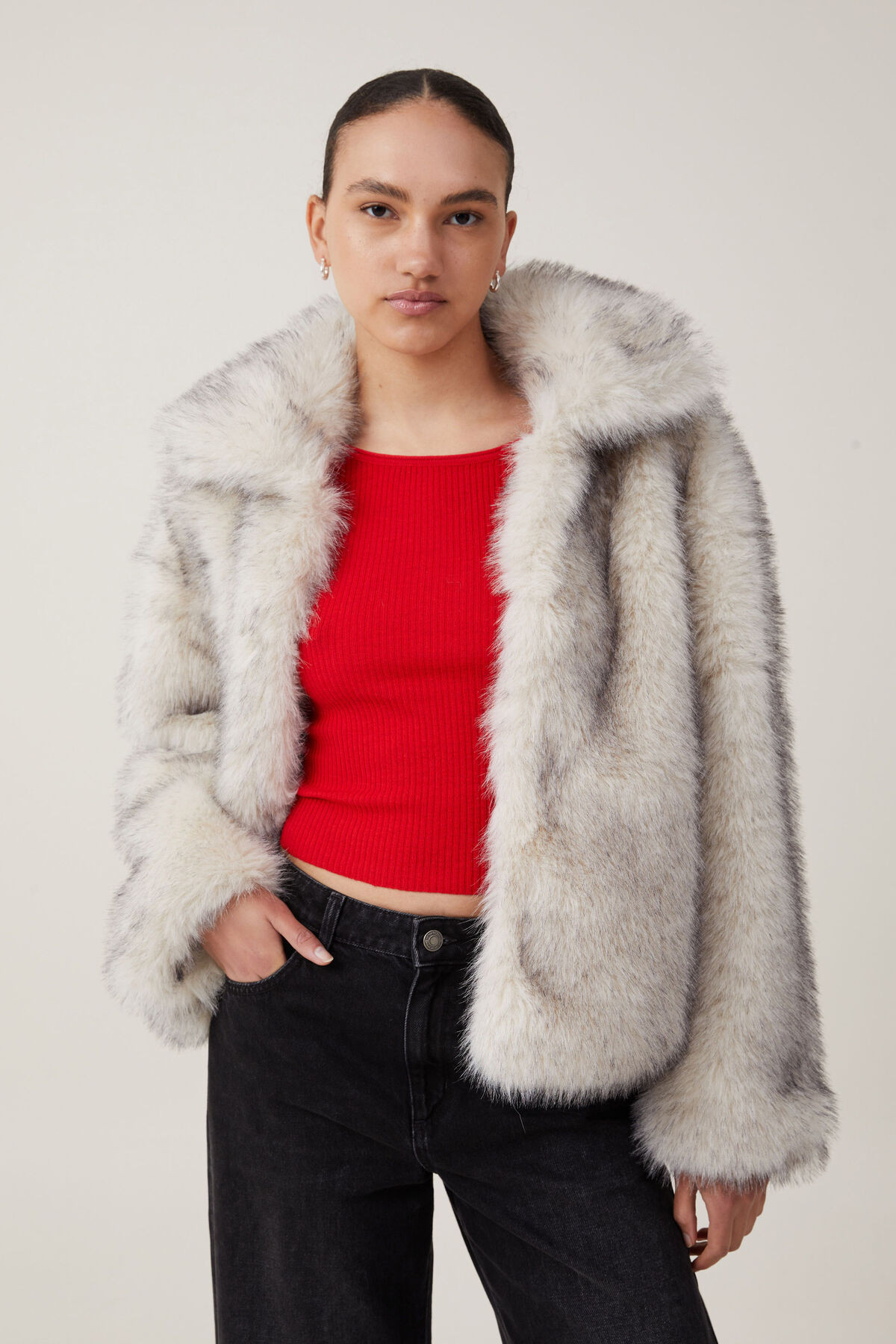 Mimi Faux Fur Jacket | Cotton On (UK)