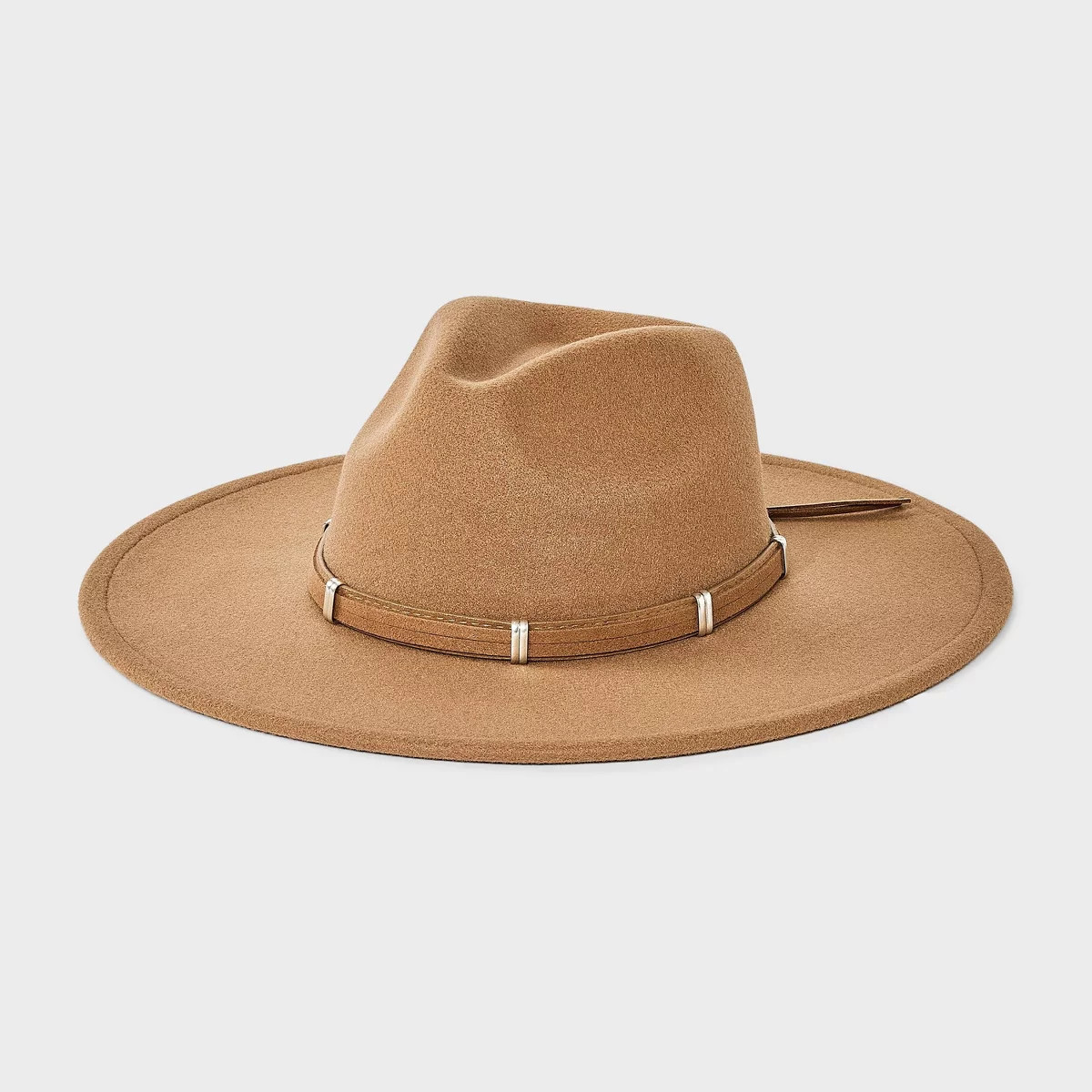 Wide Brim Fedora Hat - Universal Thread™ Brown S/M | Target
