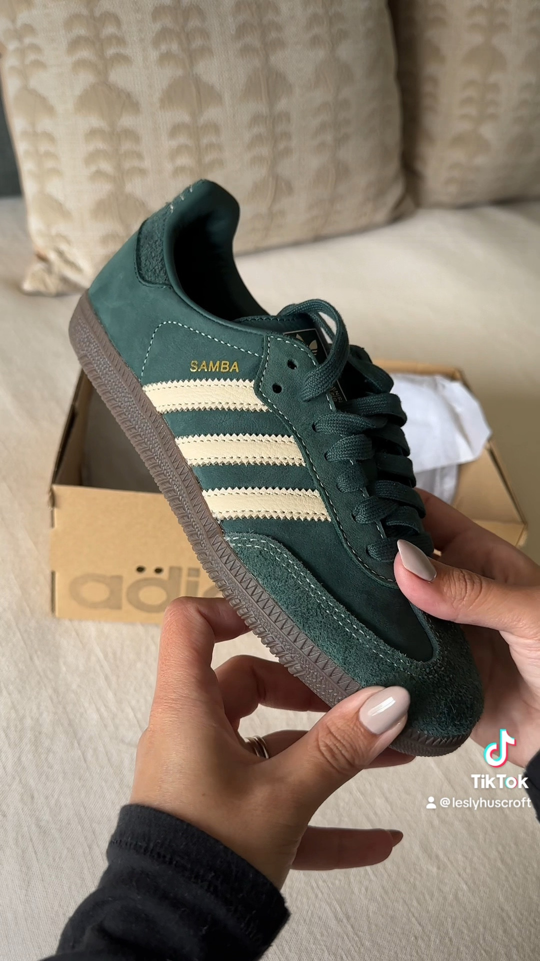The cutest fall/autumn shoe!!! 
Adidas samba in green 🫶🏼
Lots of sizes back in stock!!!

#LTKShoeCrush