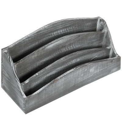 Keyone 3-Slot Mail Sorter Desk Paper Organizer | Wayfair North America