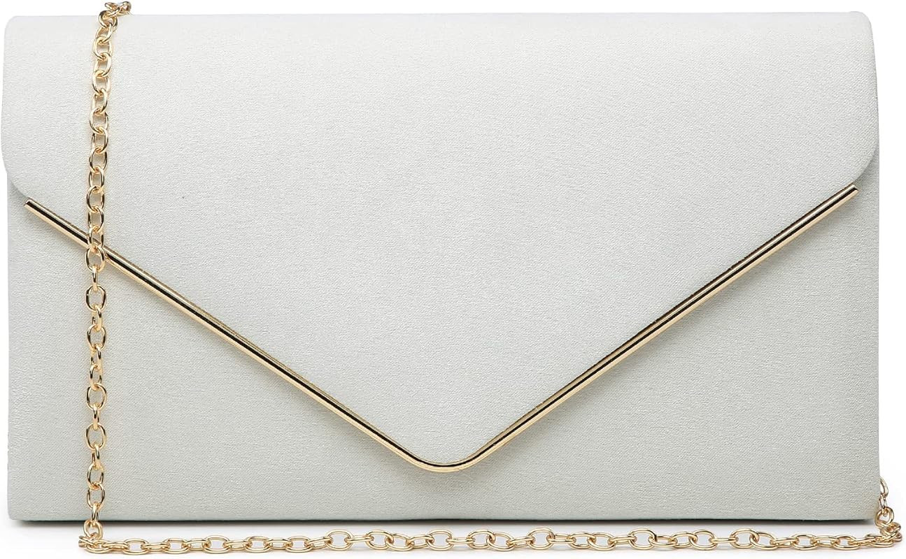 Dasein Women Faux Suede Evening Clutch Bags Formal Party Clutches Wedding Purses Cocktail Prom Clutc | Amazon (US)