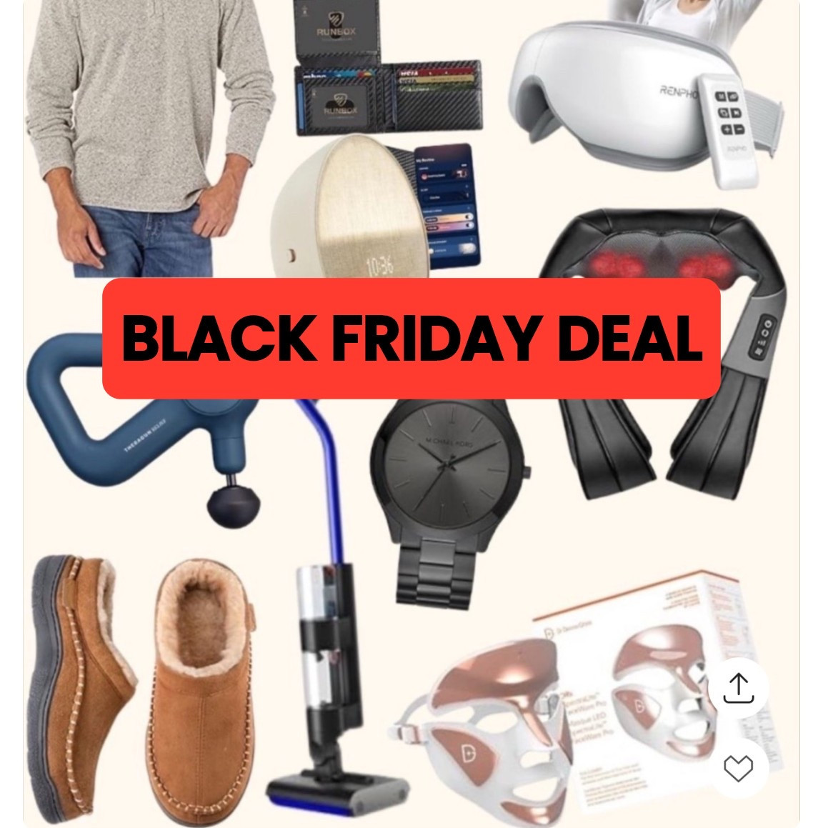BLACK FRIDAY DEAL: Gift guide! 🤩 From a vacuum that does the work for you 🧹(Fr fr, I know a bunch of MEN who’d lowkey put this on their list 👀💀), a sleek watch ⌚, cozy fleece tops 🧥, and moccasin slippers 🥿, to self-care must-haves like a neck massager 💆‍♂️, eye massager 👀, Hatch Restore 2 🌅, and Dr. Dennis Gross FaceWare Pro ✨—I’ve rounded up all the BEST gifts for him (or you!) this year. 🎁 These are giving straight Black Friday and Cyber Monday magic with Christmas gift and stocking stuffer potential 💫🎄🔥

#LTKGiftGuide #LTKCyberWeek #LTKMens