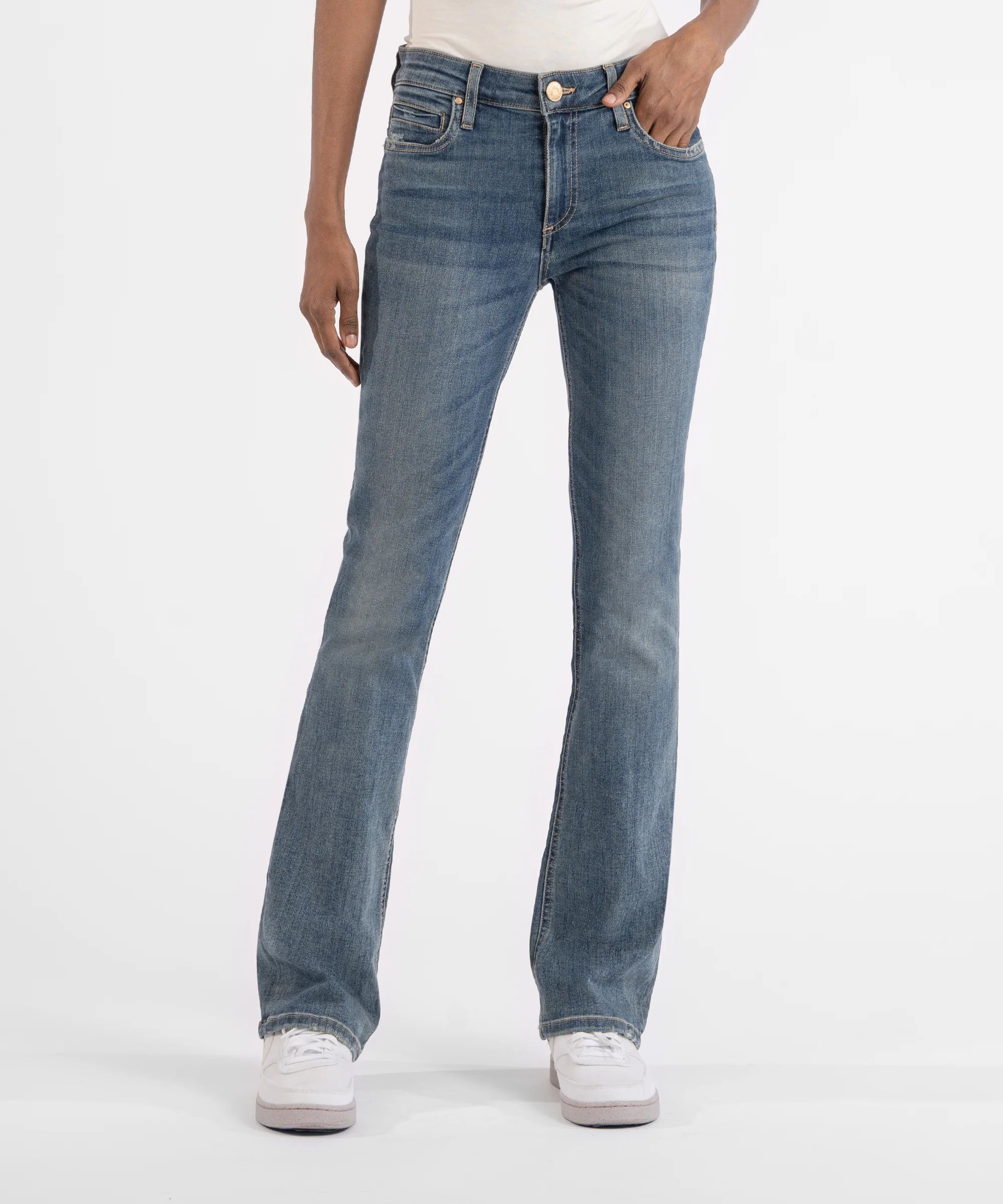 Natalie Mid Rise Bootcut, Exclusive (Flourish Wash) - Kut from the Kloth | Kut From Kloth