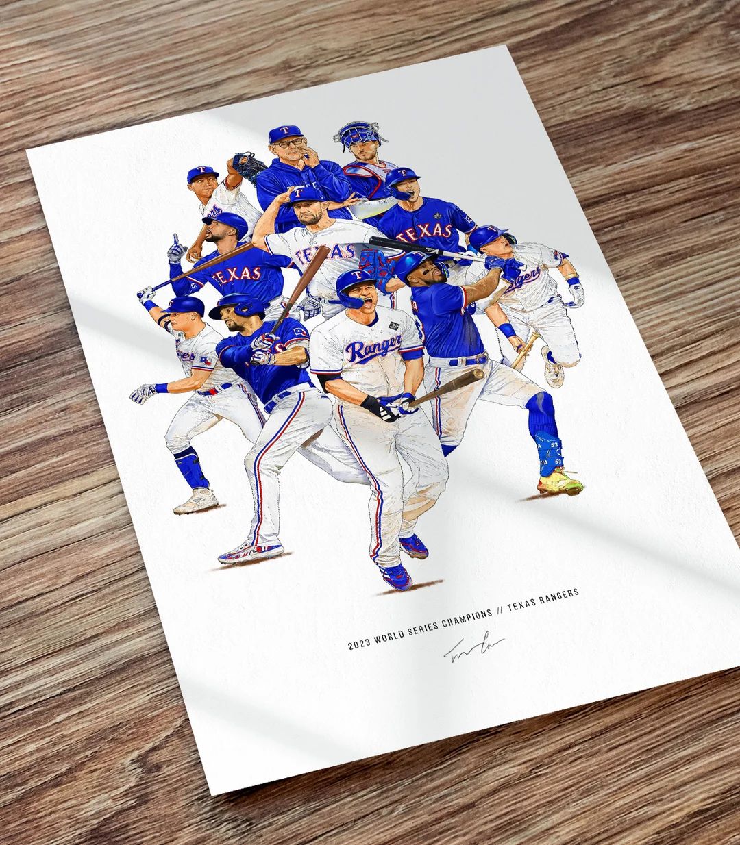 Texas Rangers 2023 World Series Collage Seager Garcia Semien Poster Print - Etsy | Etsy (US)