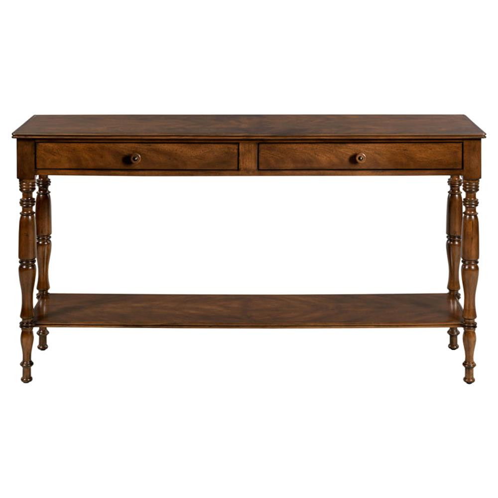 Woodbridge Leeward French Country Montserrat Hardwood Rectangular Console Table | Kathy Kuo Home
