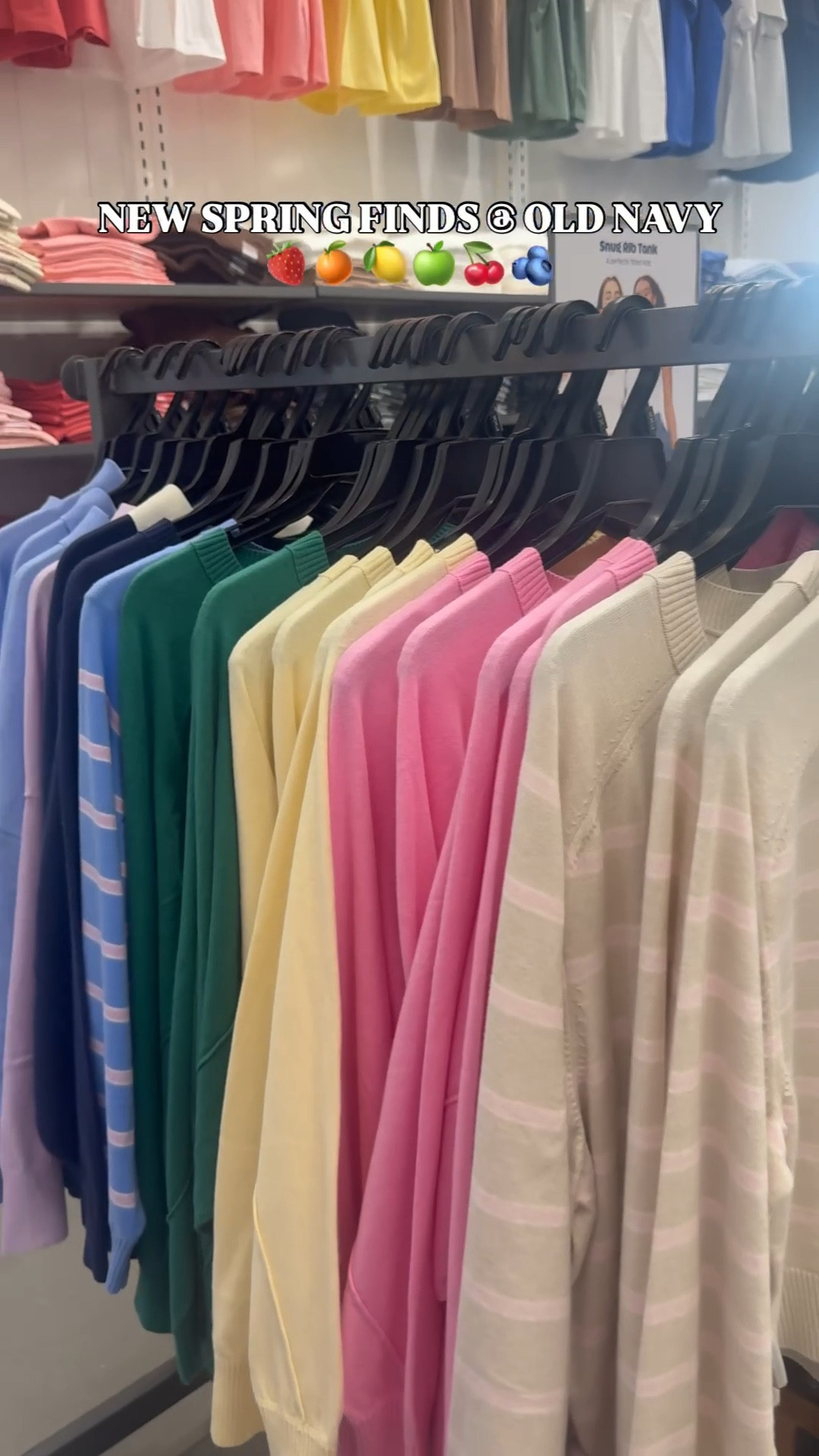 NEW SPRING FINDS @ OLD NAVY 🍓🍊🍋🍏🍒🫐 everything is 50% off today (!!) run don’t walk 🏃‍♀️linked for you 💌

#LTKU #LTKSaleAlert #LTKSeasonal