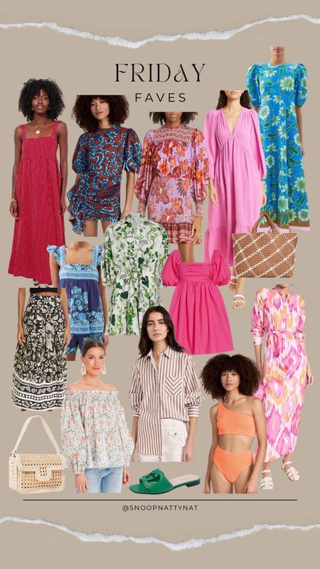 Friday faves - shopbob - tuckernuck - spring arrivals - spring dresses - beach bags - basket bags - swim - colorful dresses 

#LTKtravel #LTKstyletip #LTKswim