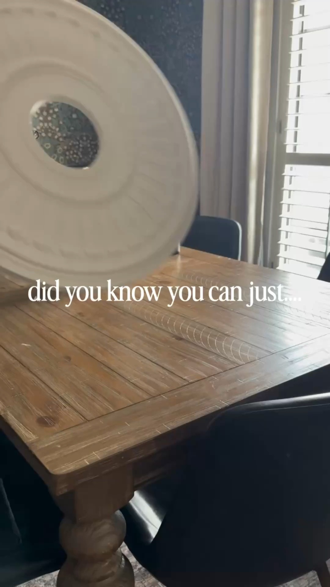 I AM SO IN LOVE! How is this the first time I’ve ever installed a ceiling medallion?! This was such a cheap and easy way to add a major upgrade to the dining room. Plus, the chandelier and medallion together cost under $100. You can’t beat that, y’all!!

(You can grab all of the links for this on my blog today, or just comment NEED and I’ll send it directly to you. 🫶🏻)