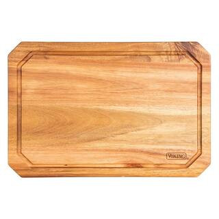 Viking Acacia Wood Rectangular 18 x 12 in. Carving Board with Juice Groove 40475-4718C - The Home... | The Home Depot