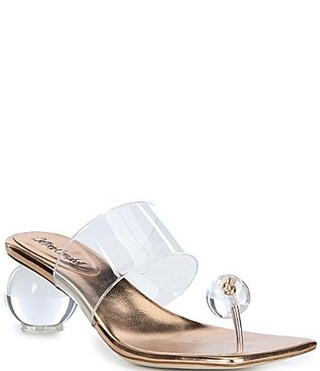 Jeffrey Campbell Latus Ball Clear Vinyl Sandals - 8 | Dillard's