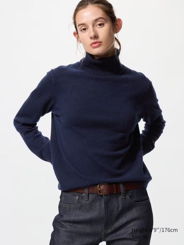 100% Cashmere Turtleneck Jumper | UNIQLO (UK)
