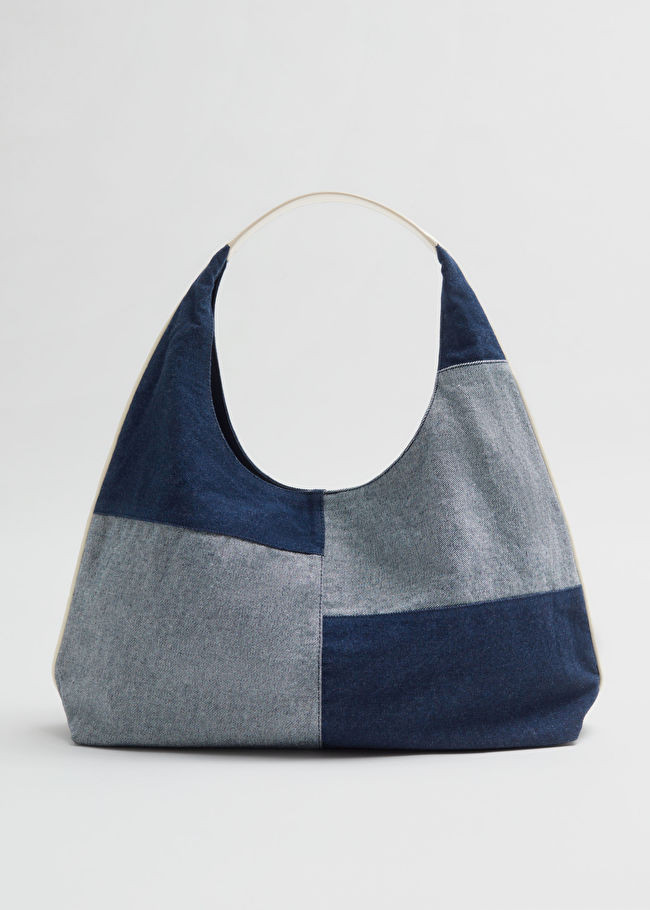 Sac fourre-tout en denim à bordures en cuir | & Other Stories (DE + FR)