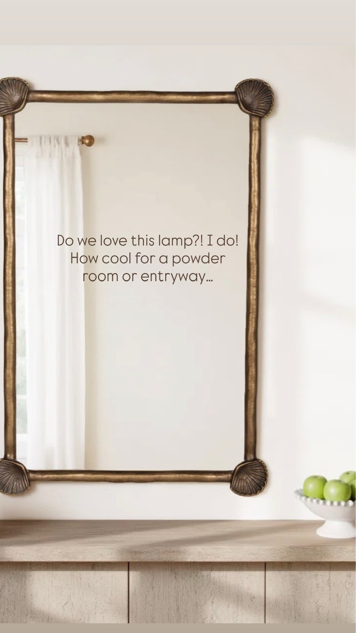 I love this brass mirror with scallop shell detail!! How cool for a powder room or entryway?!

#LTKSaleAlert #LTKHome #LTKSeasonal