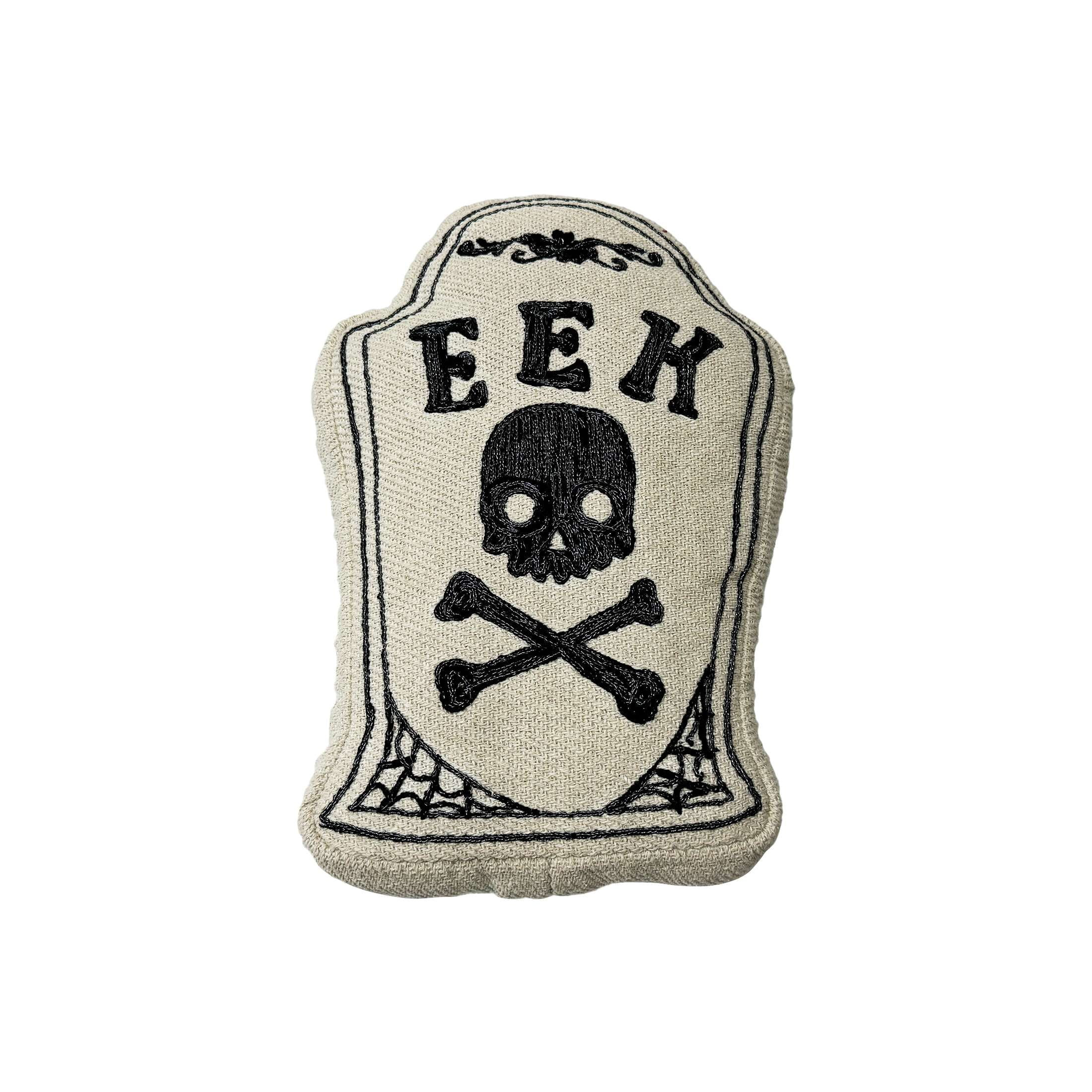 Tombstone-Shaped Decorative Pillow, Eek, Black, 10" x 15", Halloween by Way To Celebrate | Walmart (US)