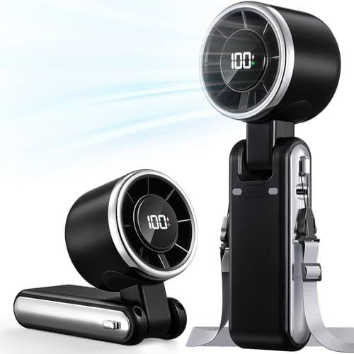 Portable Handheld Turbo Fan - 5 Gear High Speed 4000mAh Rechargeable Mini Personal Hand Fan Blow ... | Amazon (US)