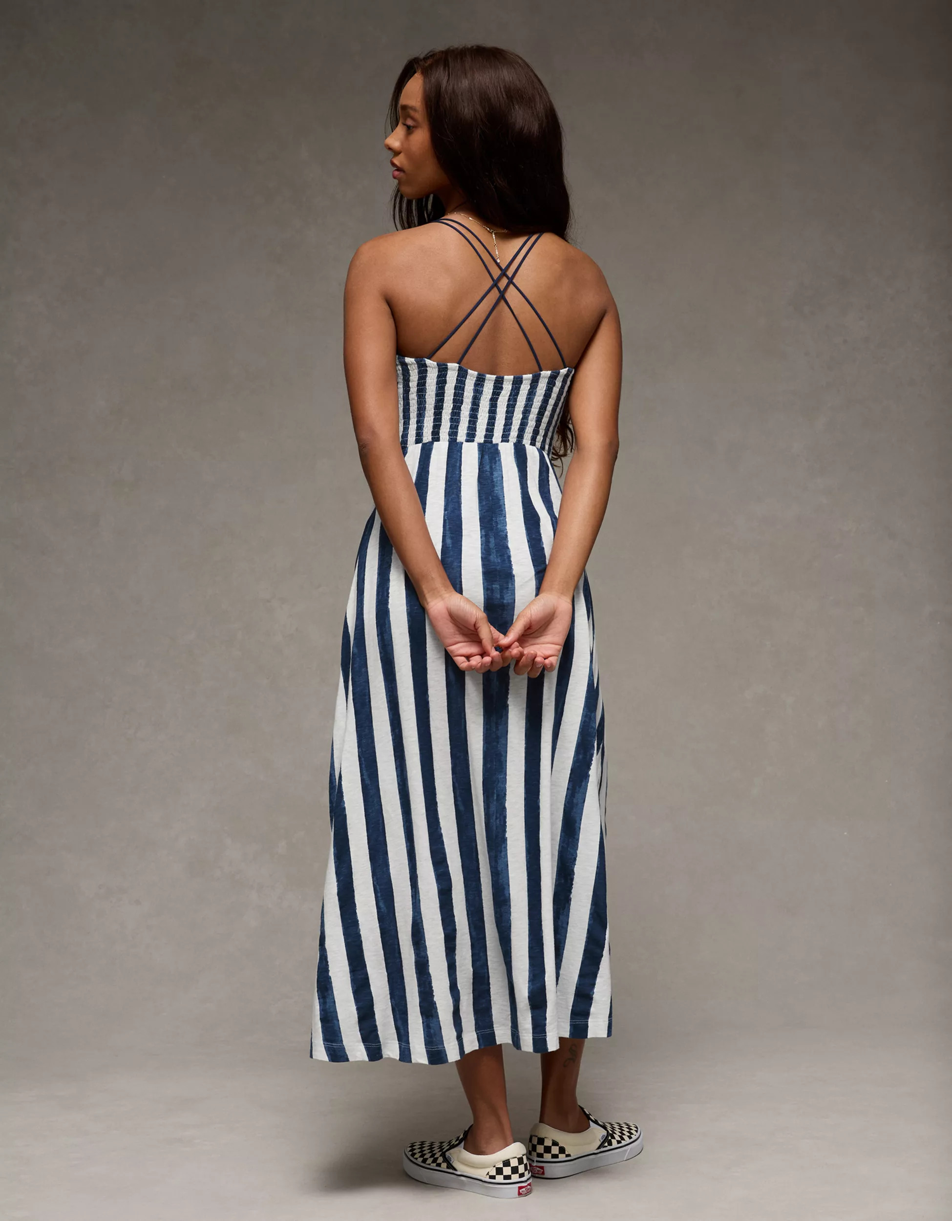 AE Sunchaser Smocked Maxi Dress | American Eagle Outfitters (US & CA)