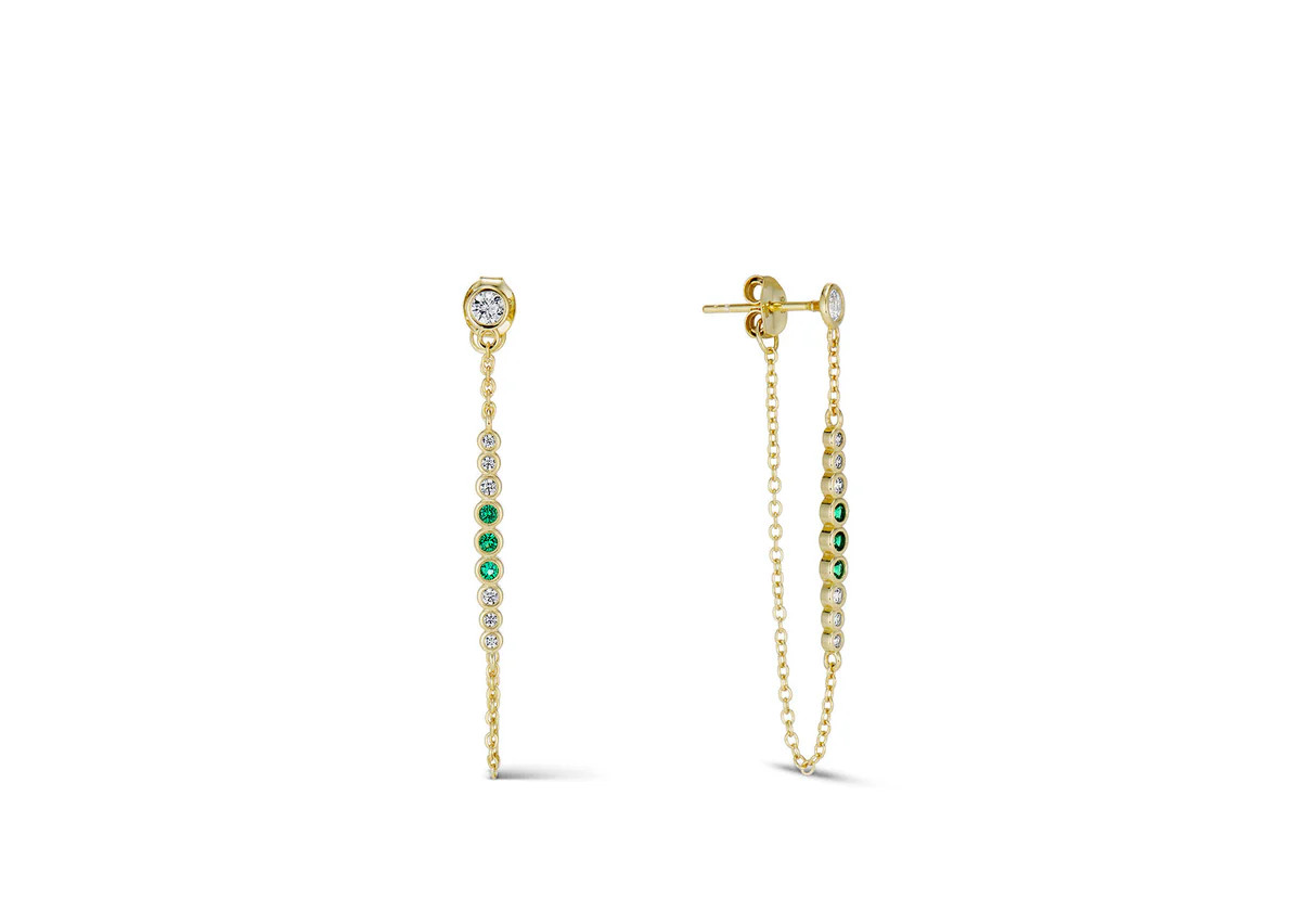 GREEN BUBBLE DANGLE EARRING | EP JEWELS 