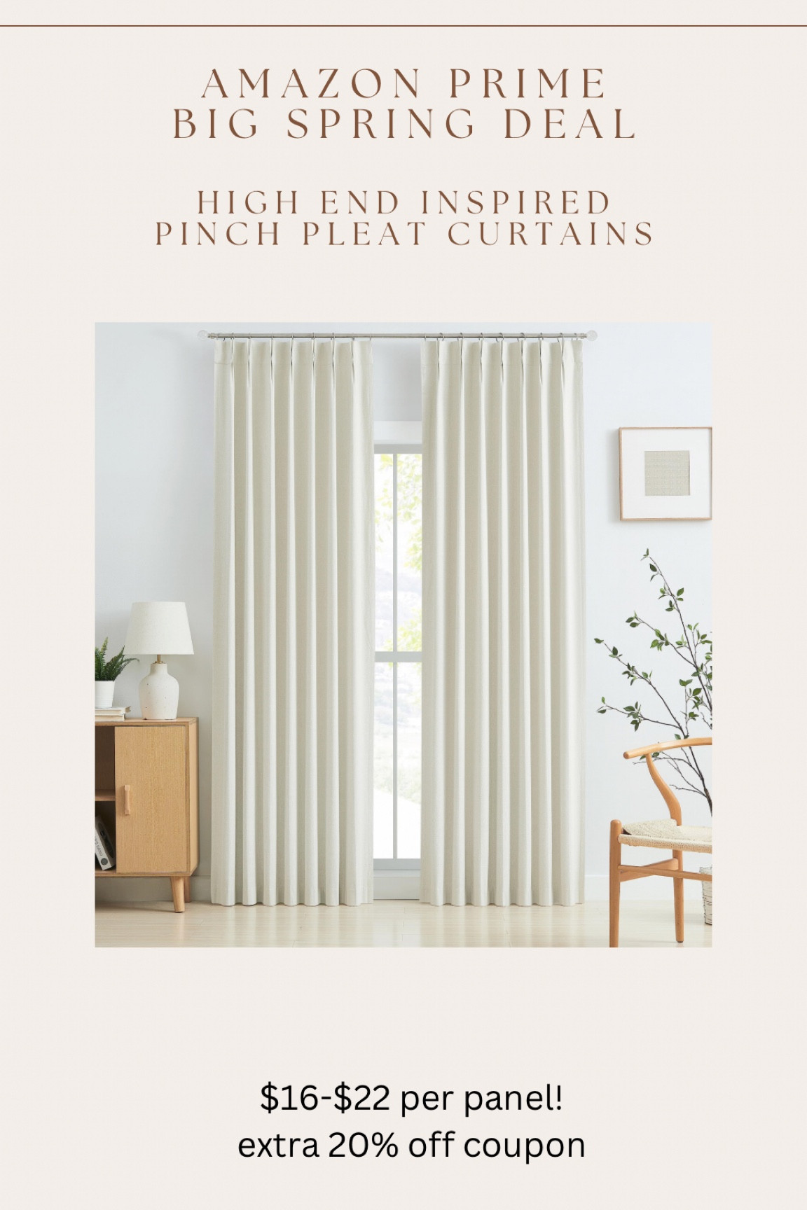If you’re looking for budget friendly pinch pleat curtains, here you go!!! I got these & am truly so impressed with the quality, material. I did hours of research before landing on them for a space we don’t use often! 10/10 recommend! 

#LTKfindsunder50 #LTKsalealert #LTKhome