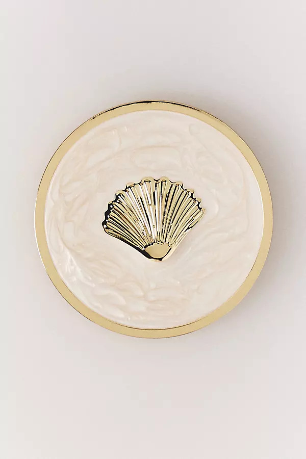 Coastal Collection Seashell Compact Mirror | Anthropologie (US)