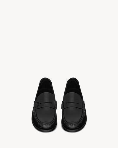 le loafer penny slippers in glazed leather | Saint Laurent Inc. (Global)