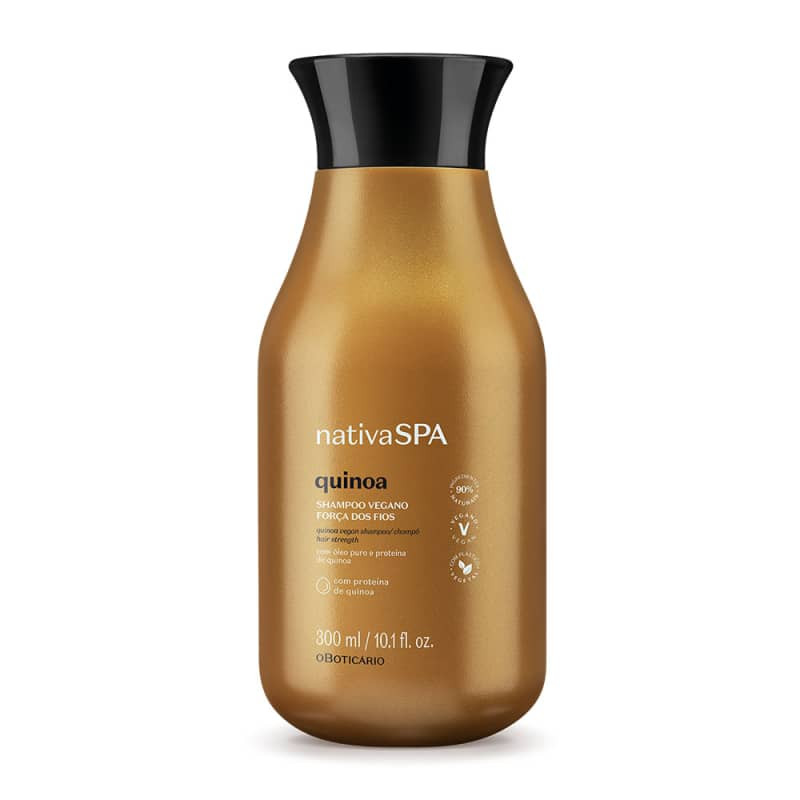 Shampoo Vegano Força dos Fios Nativa Spa Quinoa 300ml | oBoticario (BR)