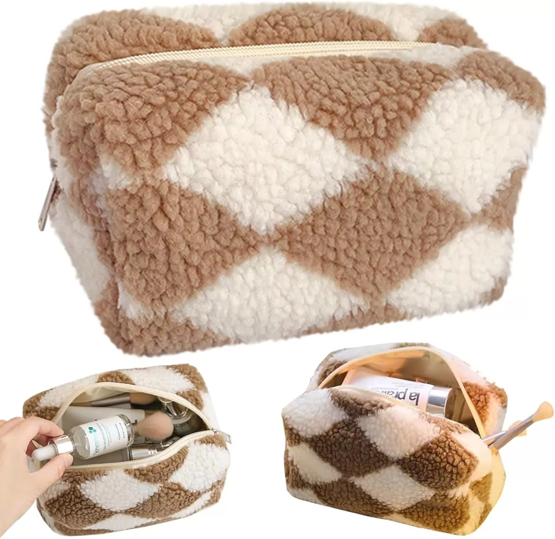 VDOOREE 3pcs Checkered Plush … curated on LTK