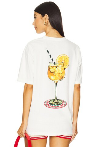 Damson Madder Spritz Boyfriend Tee in White from Revolve.com | Revolve Clothing (Global)