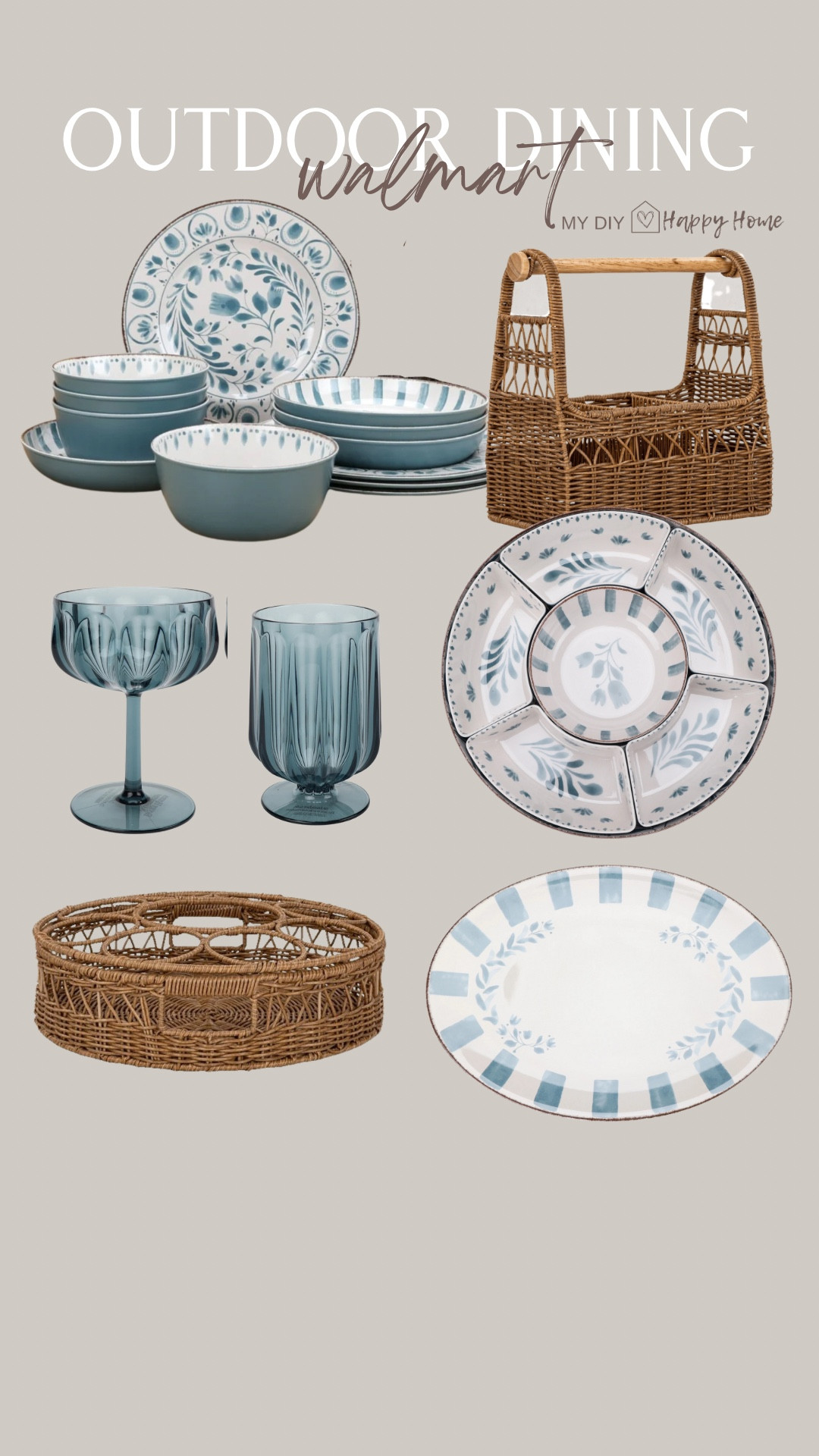Outdoor dining finds 

Non breakable dinnerware and glassware makes these perfect for entertaining indoors or out 

#LTKFindsUnder50 #LTKHome #LTKSeasonal