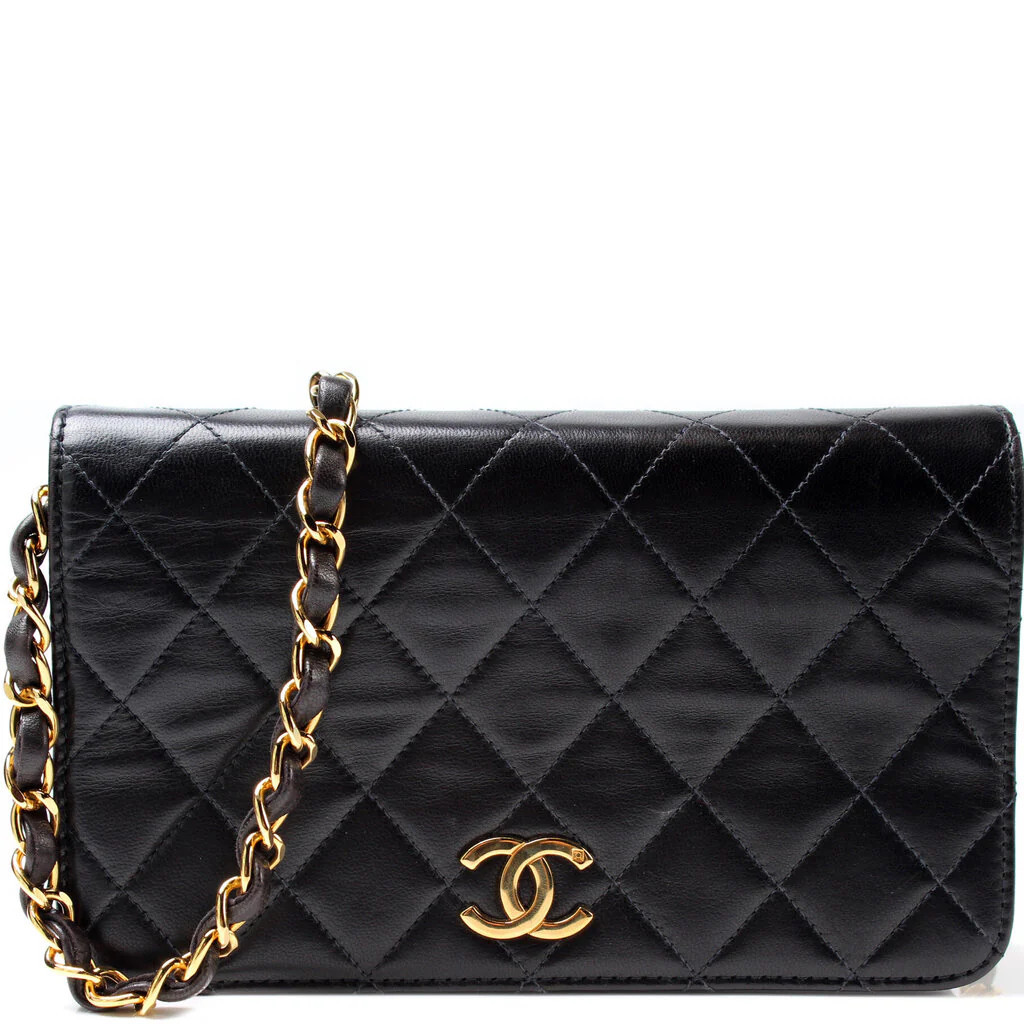 Quilted Lamb Vintage Flap 5M | Keeks Designer Handbags