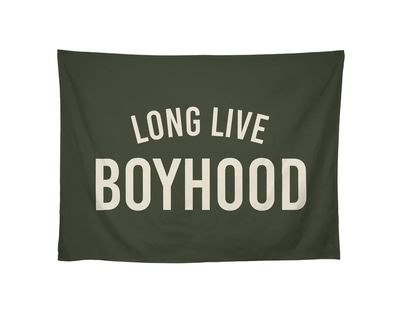 Long Live Boyhood Banner Flag, Boys Wall Banner, Boys Room Decor, Boyhood Flag, Kids Decor, Wall ... | Etsy (US)