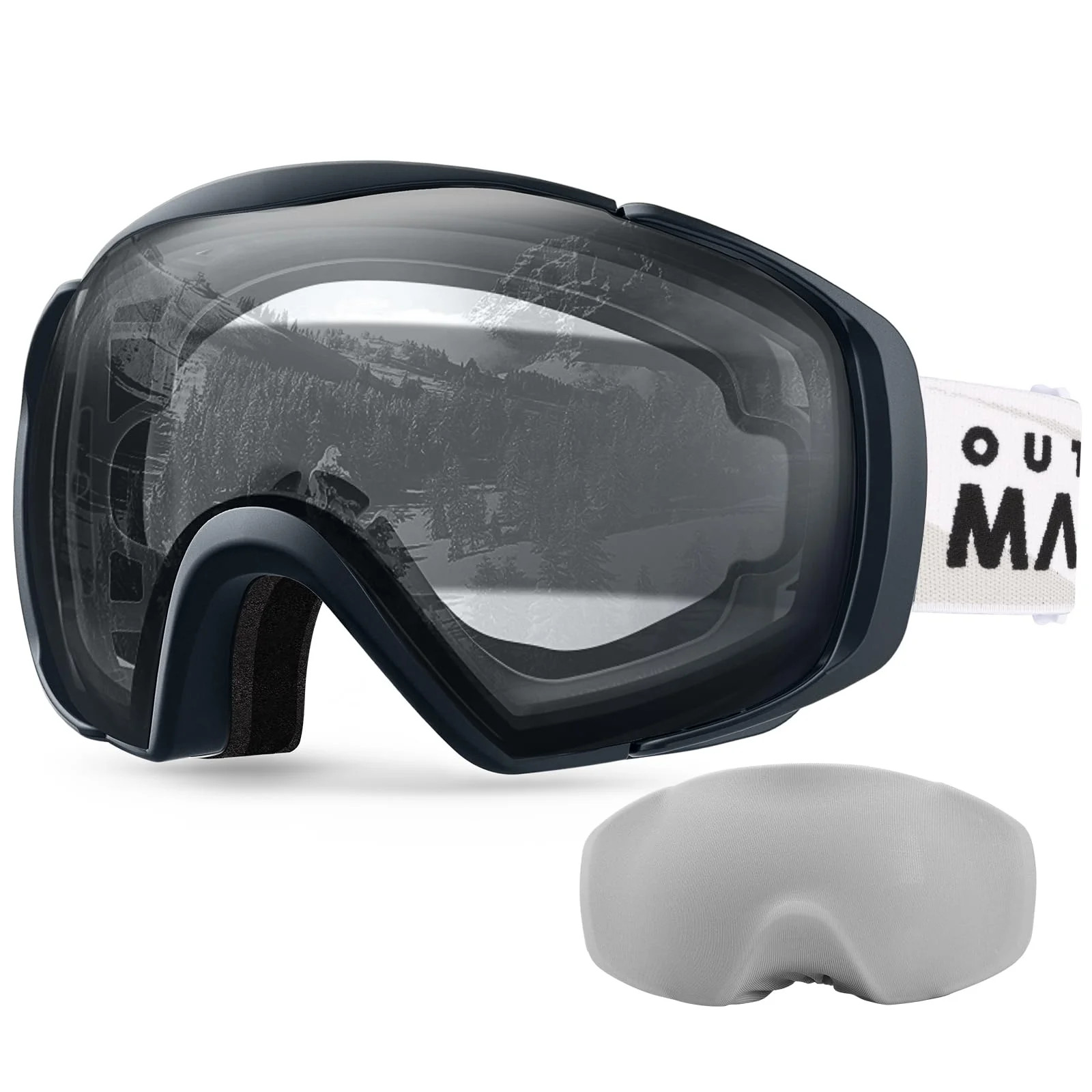 OutdoorMaster Ski Goggles with Cover Snowboard Snow Goggles OTG Anti-Fog for Men Women | Walmart (US)