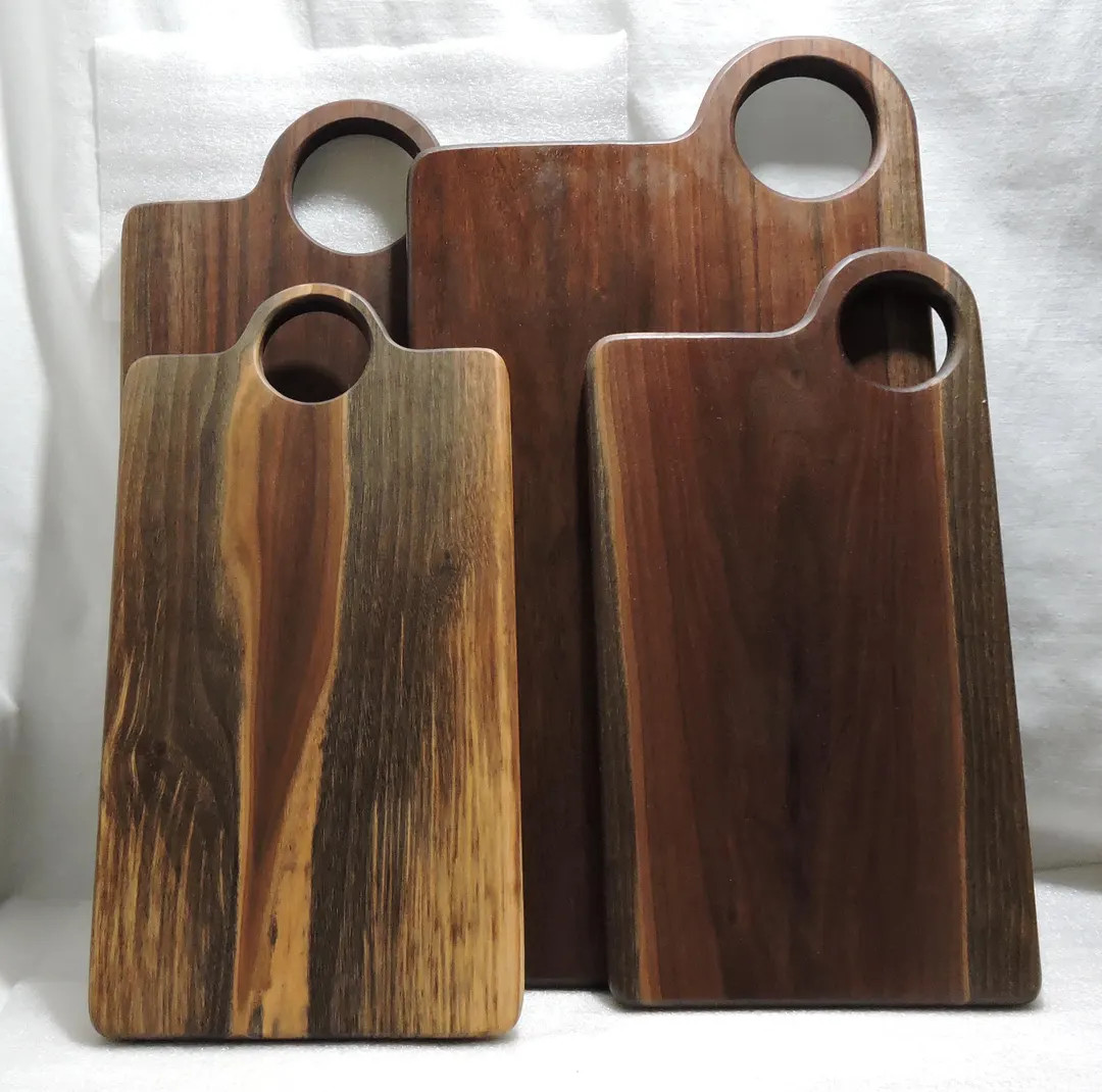 Handcrafted Walnut Cutting Board With Handle: Farmhouse Charcuterie Board - Etsy | Etsy (US)